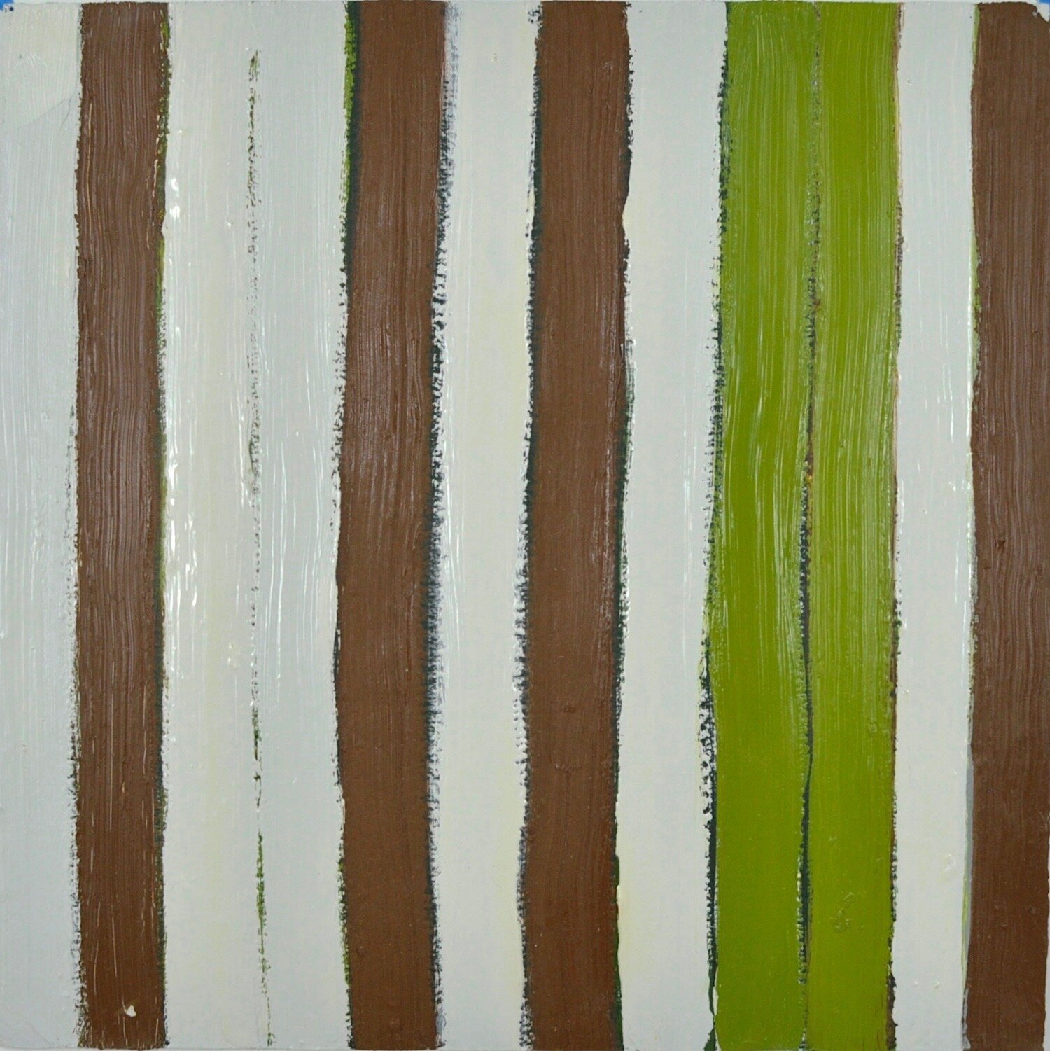 Untitled Study (High Peaks), 12" x 12", Oil on Paper 2005