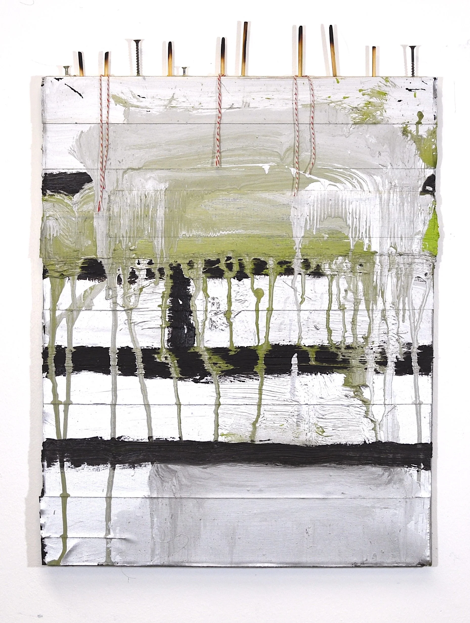 No Title, Mixed Media on Canvas, 2023, 23" x 16"