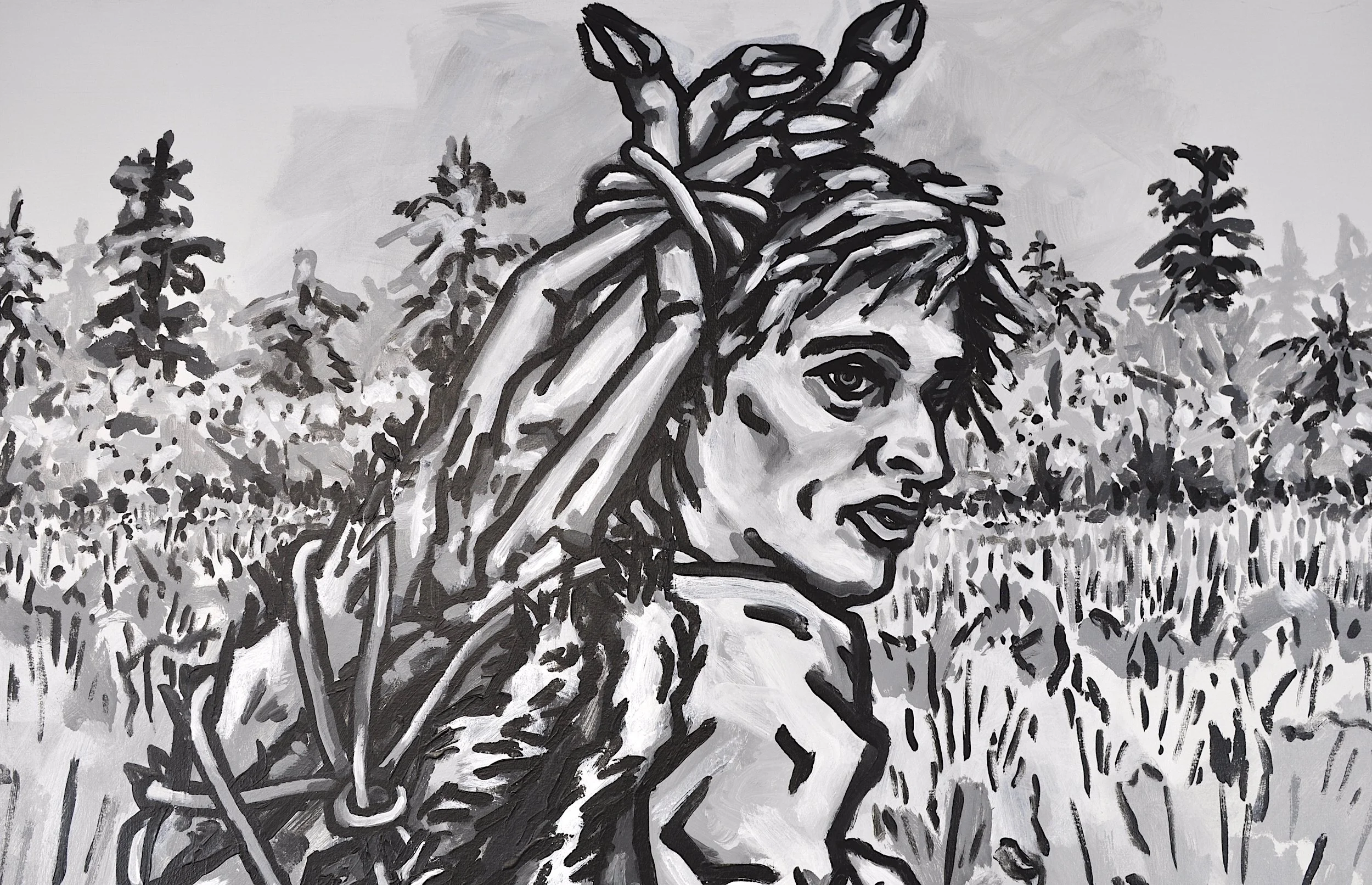 Detail from “Hiking Back"