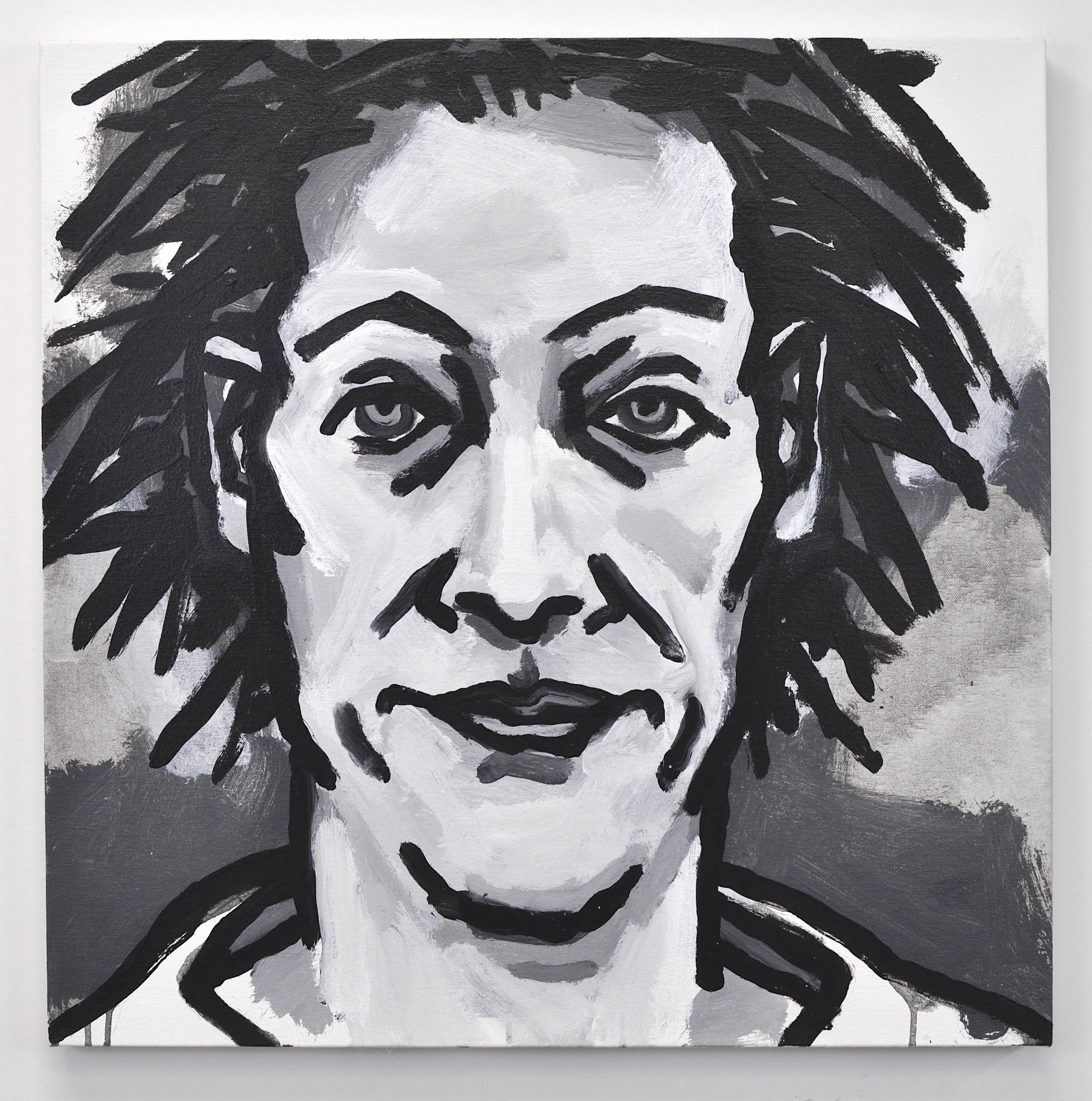 Untitled Head Study, Acrylic on Canvas, 2025, 25” x 25"