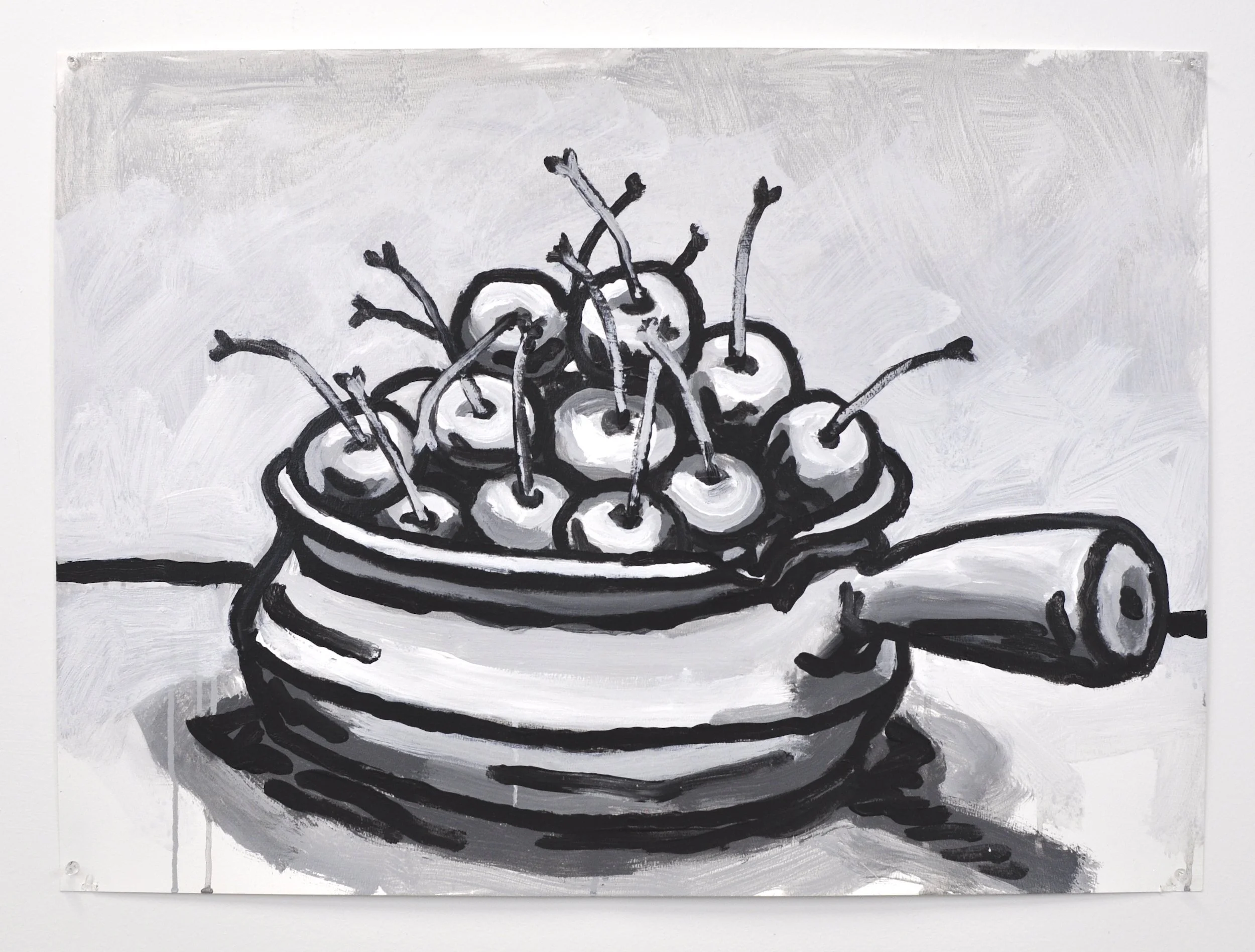 “VG and PG”, Acrylic on paper, 2025, 22” x 30"