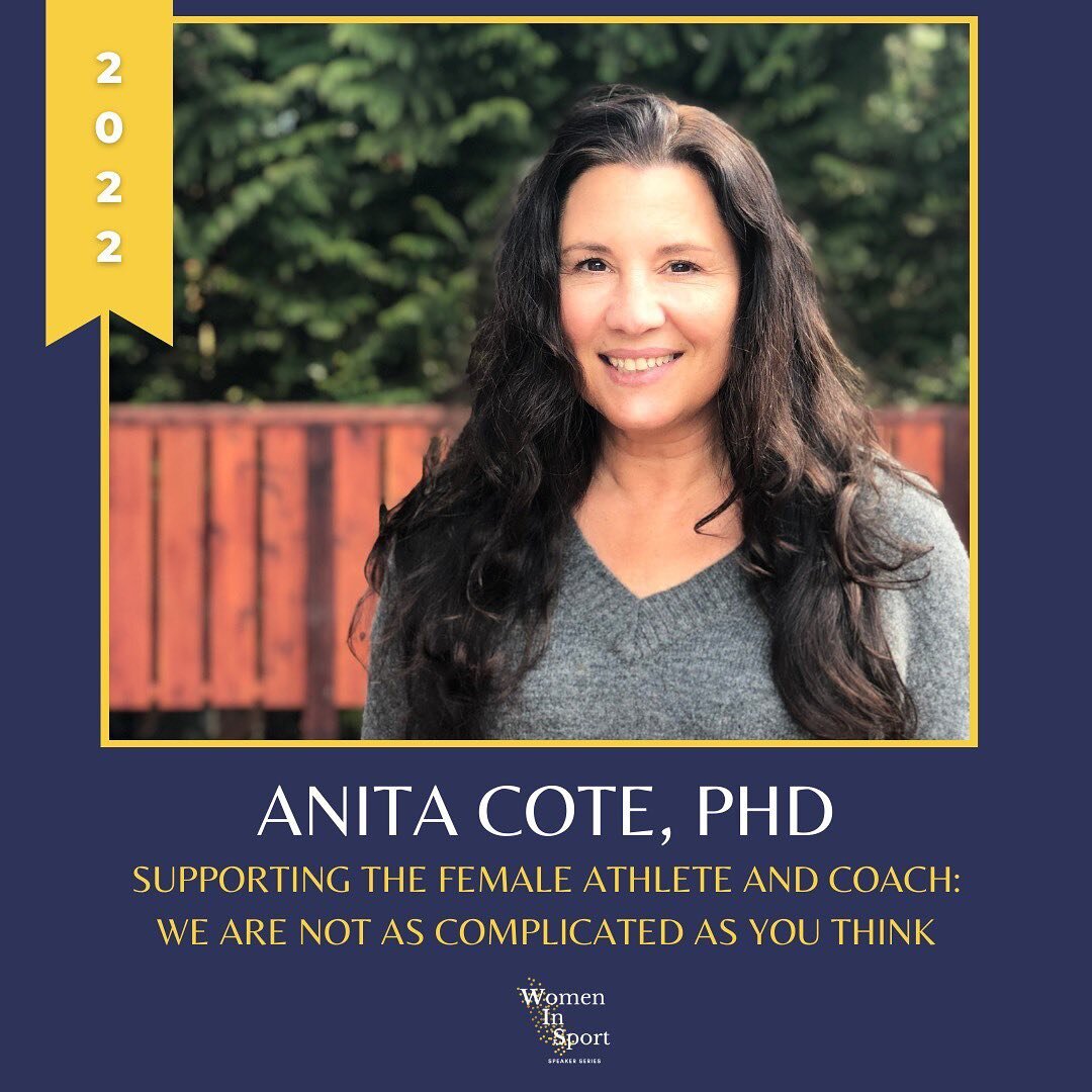 Speaker Announcement:
✨Anita Cote, PhD✨
Supporting the Female Athlete and Coach: We are Not as Complicated as You Think

In this presentation, Dr. Cote describes what we know about female health and physiology as it relates to athletic performance an