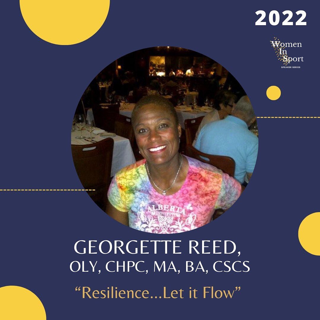 Speaker Announcement:
✨ Georgette Reed&nbsp;(she/her),&nbsp;OLY,&nbsp;ChPC, MA, BA, CSCS✨
&ldquo;Resilience&hellip;Let it Flow&rdquo; 
&nbsp;
What is your why?&nbsp; Why (or for who)&nbsp;do you do what you do?

Are you being pushed forward moving aw