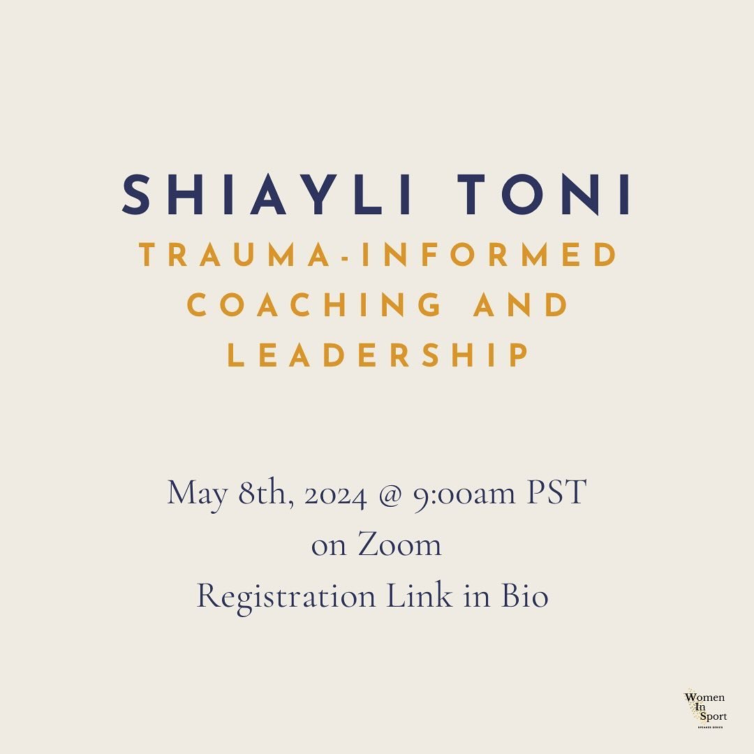 Join us for our Spring Speaker Series 
Shiayli Toni kicks us off 
Wednesday, May 8th/2024 @ 9:00am PST
Registration link is in our bio! 

Trauma-Informed Coaching and Leadership:

This session provides an introduction to a trauma-informed approach an