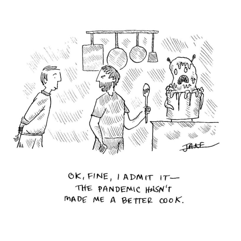 If you haven't cooked up some alien lifeforms, have you even quarantined? 🤘
.
.
.
.
.
#alien #food #tuesdaymotivation #foodstagram #dinner #itswhatsfordinner #quarantine #rejectedcartoons #newyorkercartoonist #cartoons #dailydoodle #penandink