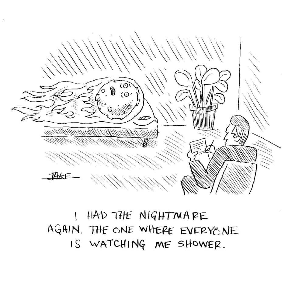 Meteors are people too. 
.
.
.
.
.
.
#meteorshower #meteor #space #astronomy #astronaut #therapy #problems #privacy #illustratorsoninstagram #doodleoftheday #doodles #wednesdaymorning #cartoon