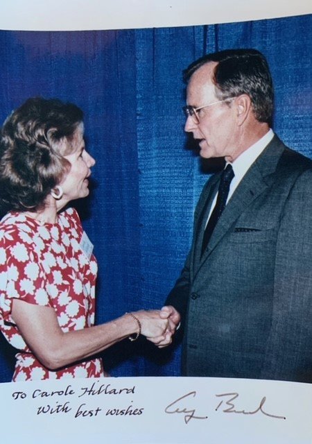 Carole and President G. H. W.  Bush 