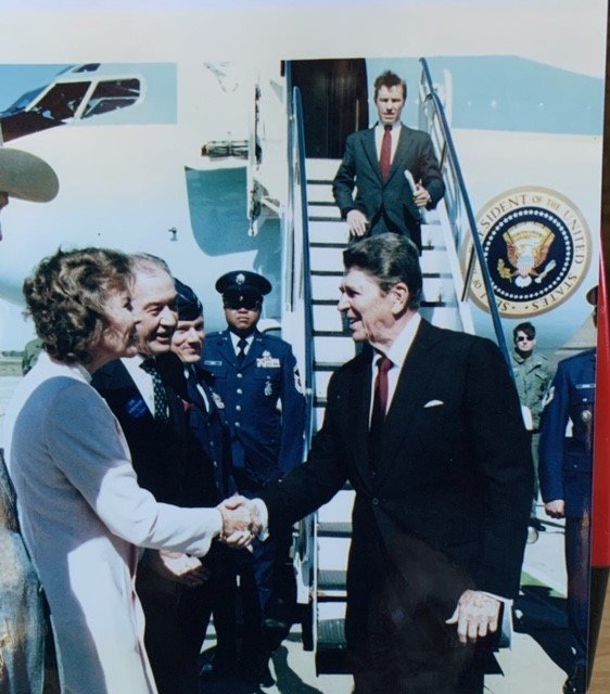Carole and President Reagan 