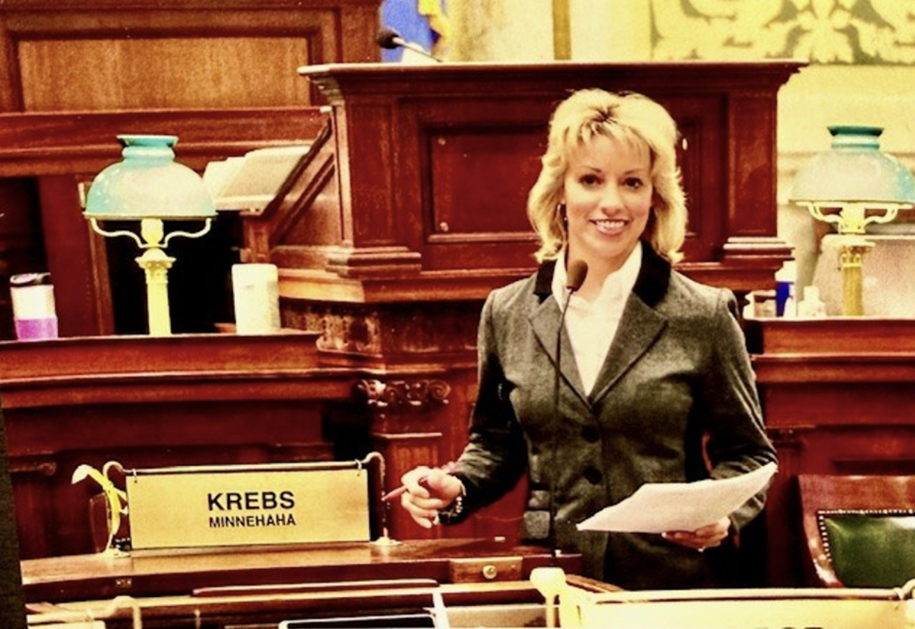  Shantel serving in the South Dakota Senate. 