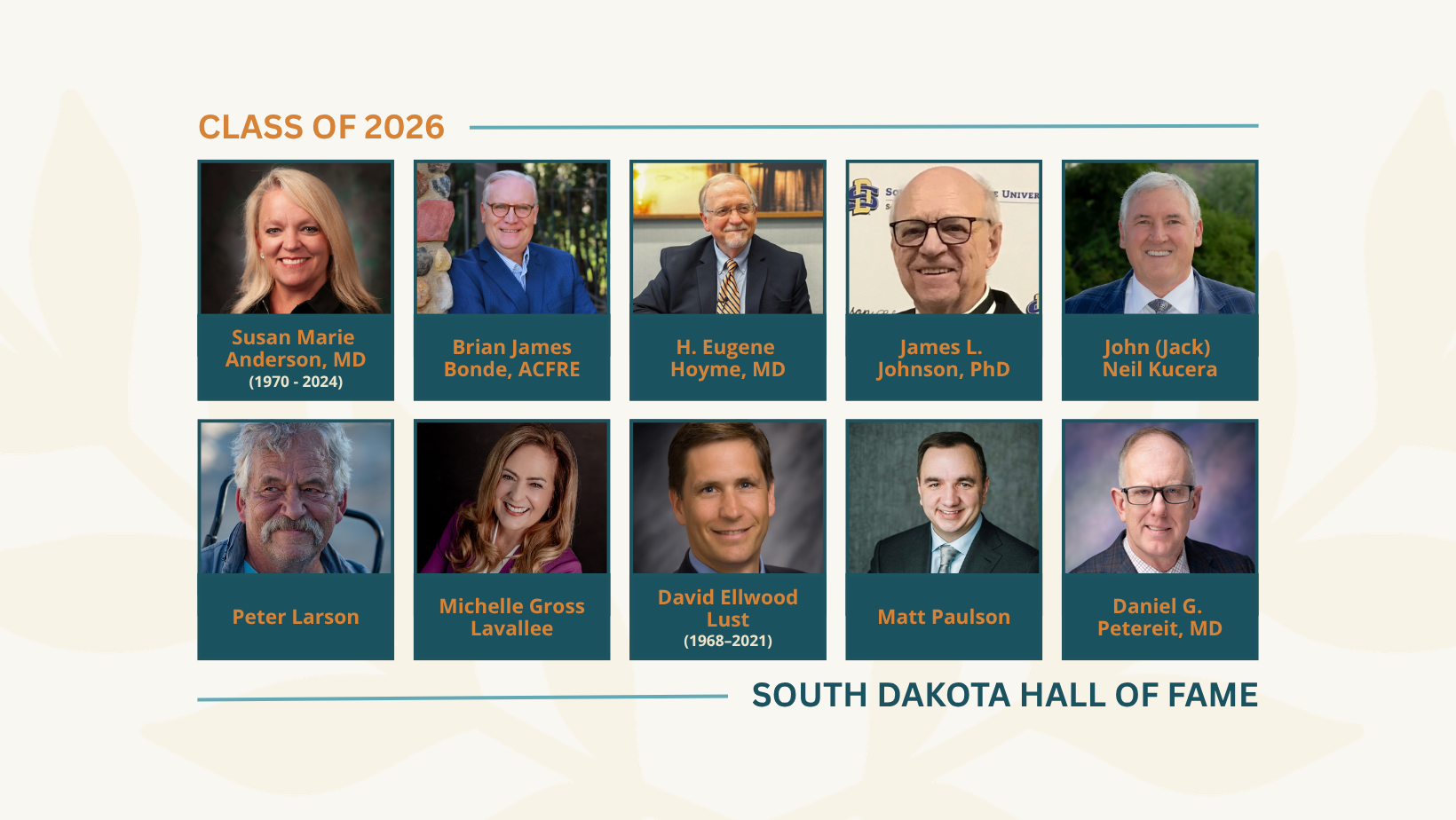 Shaping South Dakota: Our Newest Inductees' Statewide Impact