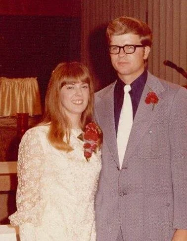   Roger and Vicki on their wedding day  