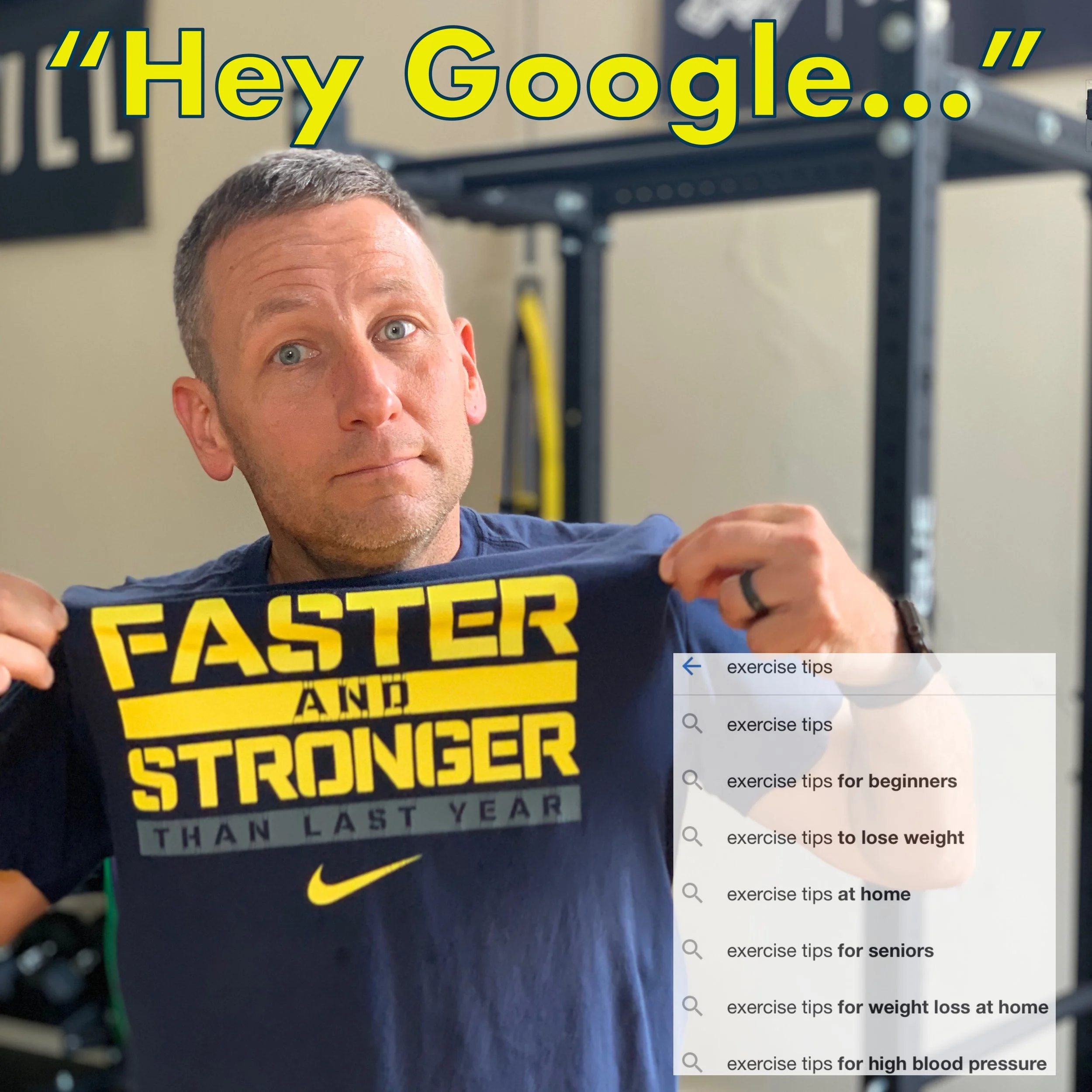 “Hey Google, show me exercise tips”