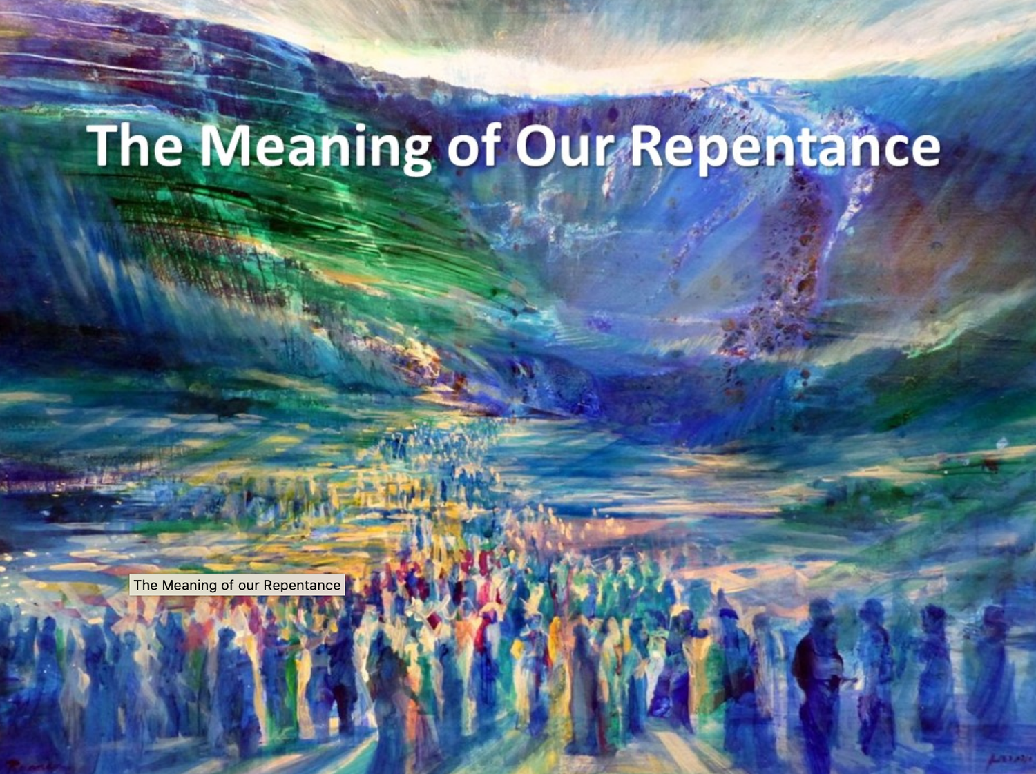 The Meaning of Our Repentance episode artwork