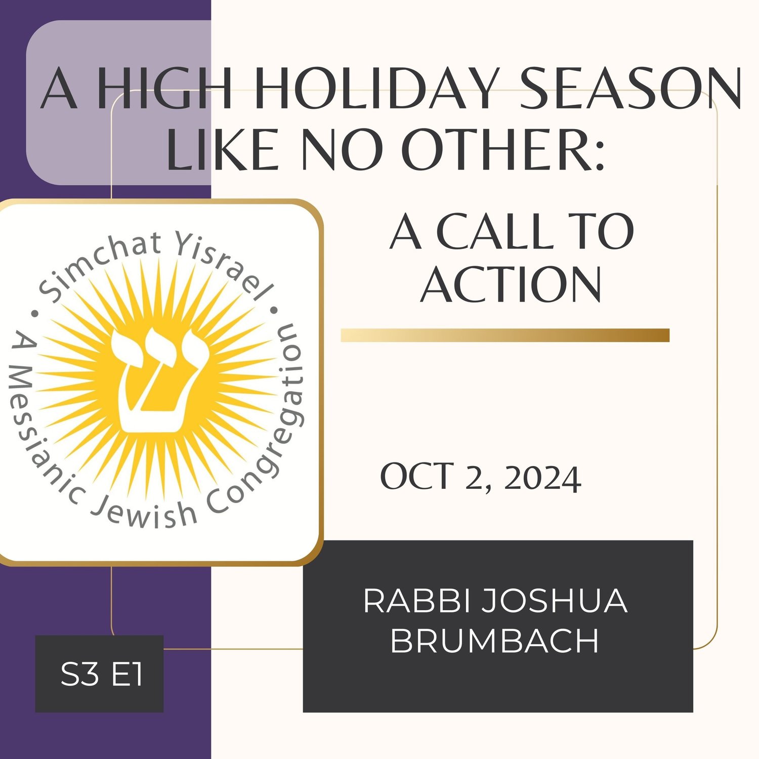 A High Holiday Season Like No Other: A Call to Action episode artwork