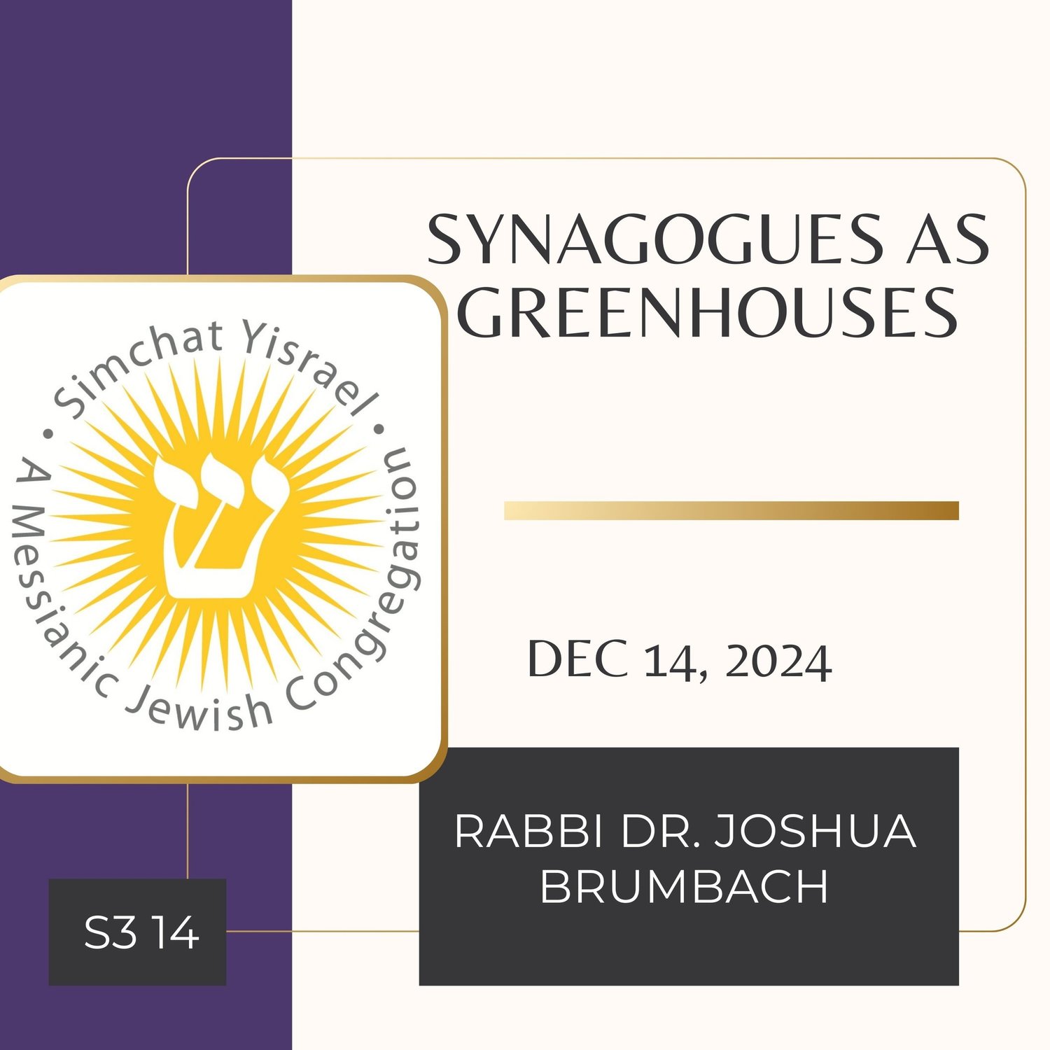 Synagogues as Greenhouses episode artwork