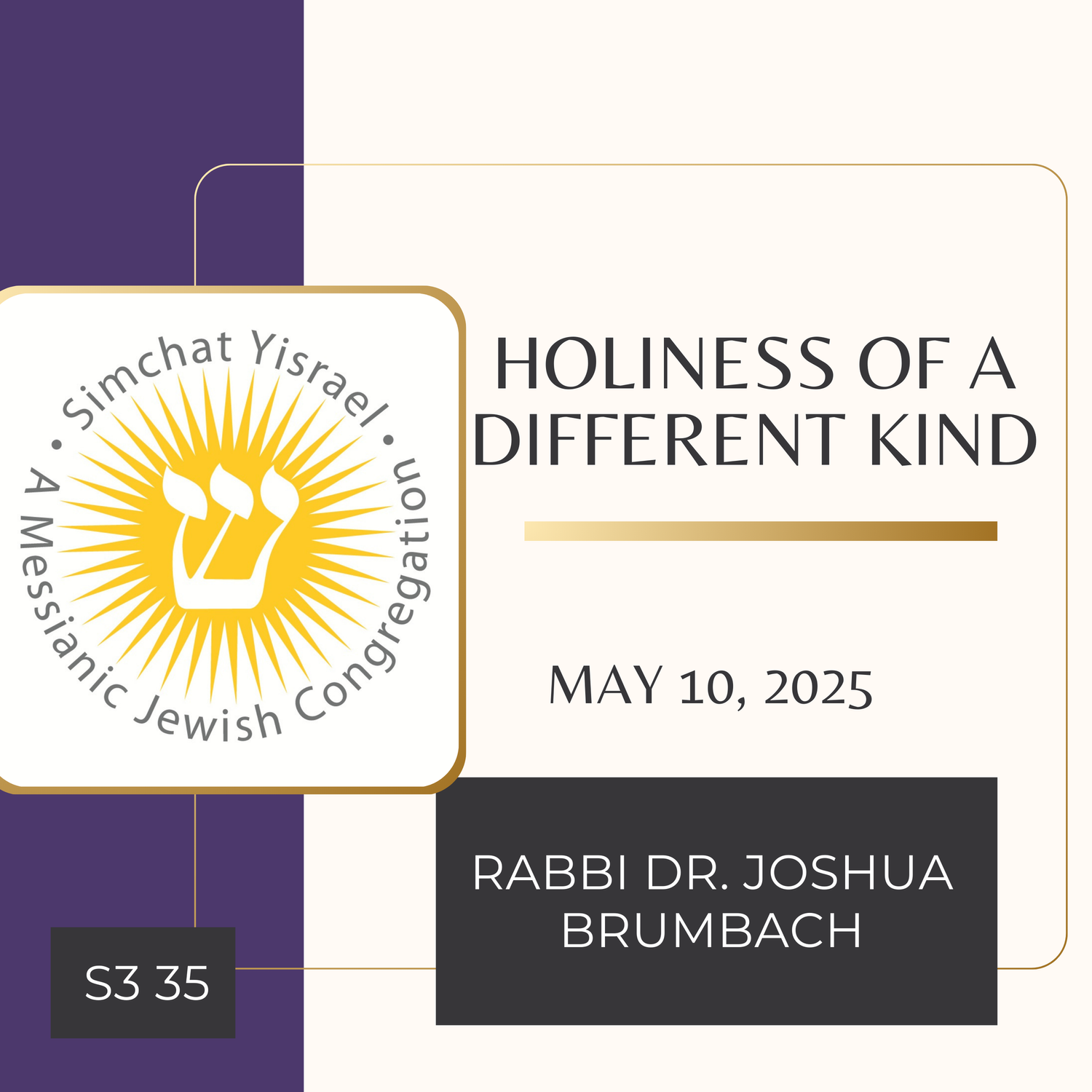 Holiness of a Different Kind episode artwork