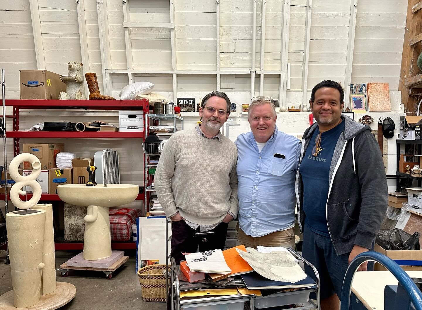 we recently had the special treat of a studio visit #jeffrymitchell &amp; #iv&aacute;ncarmona 🎨🎨🎨🎨🎨🎨🎨

#portlandartistscommunity #keepitlocal #makersmaking #portlanddesign #portlanddesigners #pnwartists