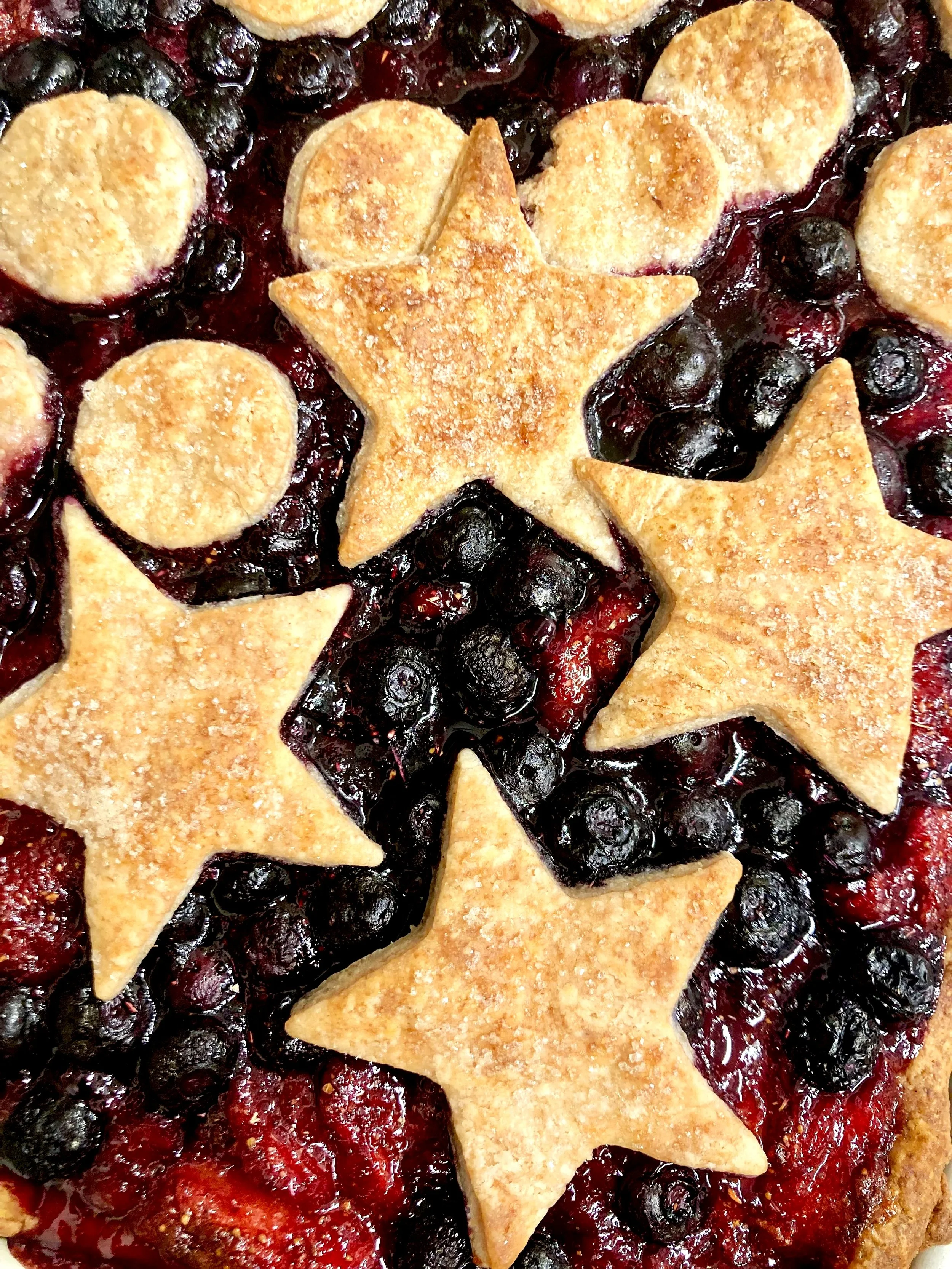 Summer Fruit Slab Pie with AMOT Floral Sugar