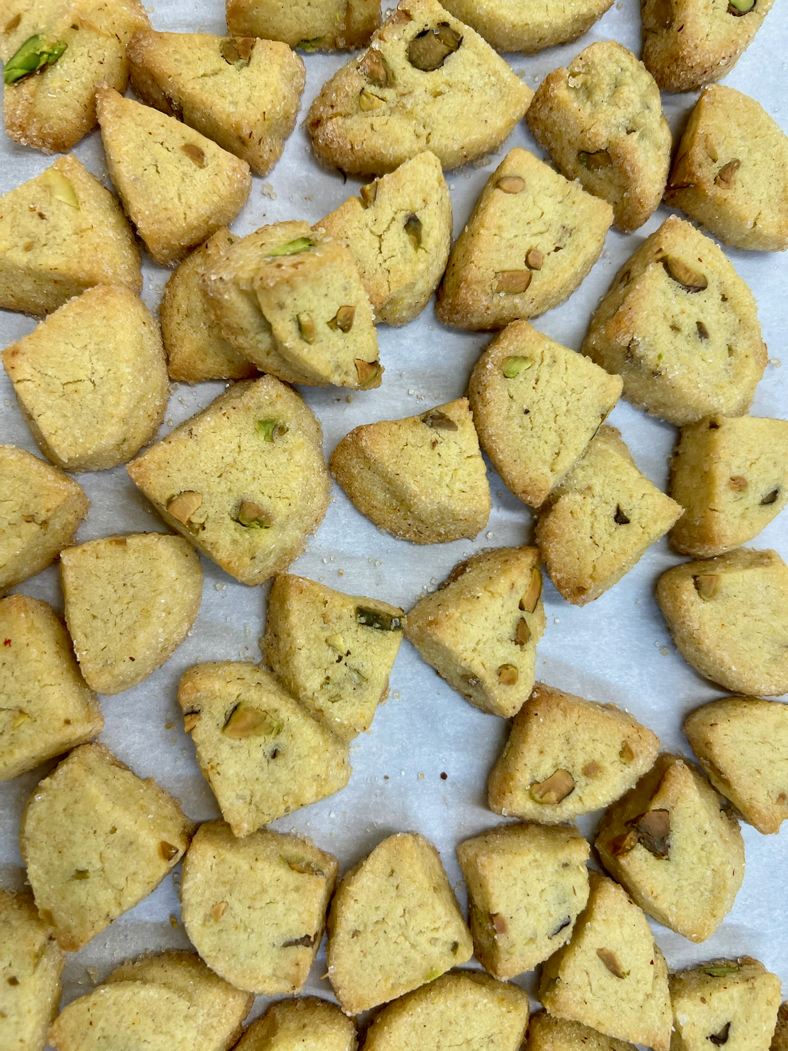 Saffron Pistachio Shortbread