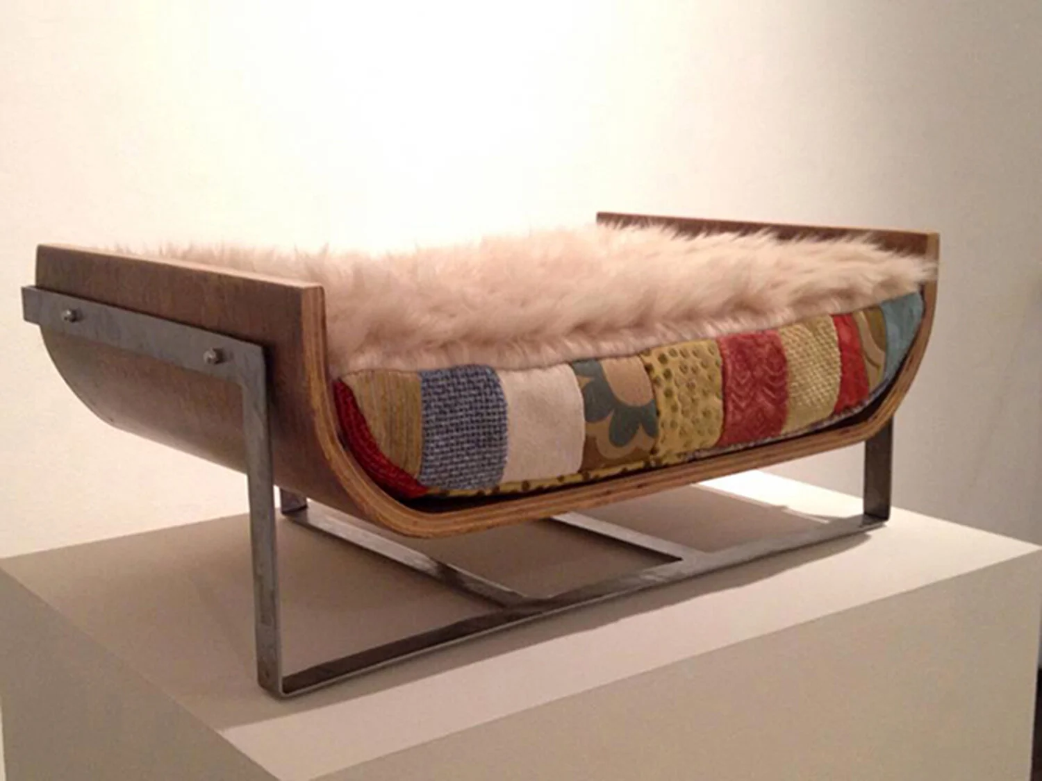 At Rest - Pet Bed. Functional art piece carefully designed and handcrafted by Beatriz Mayorca.