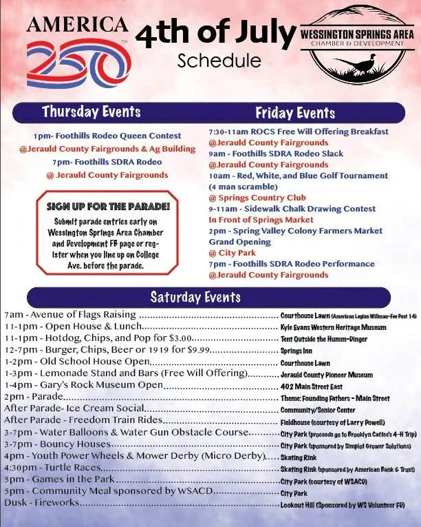 250th 4th of July Events