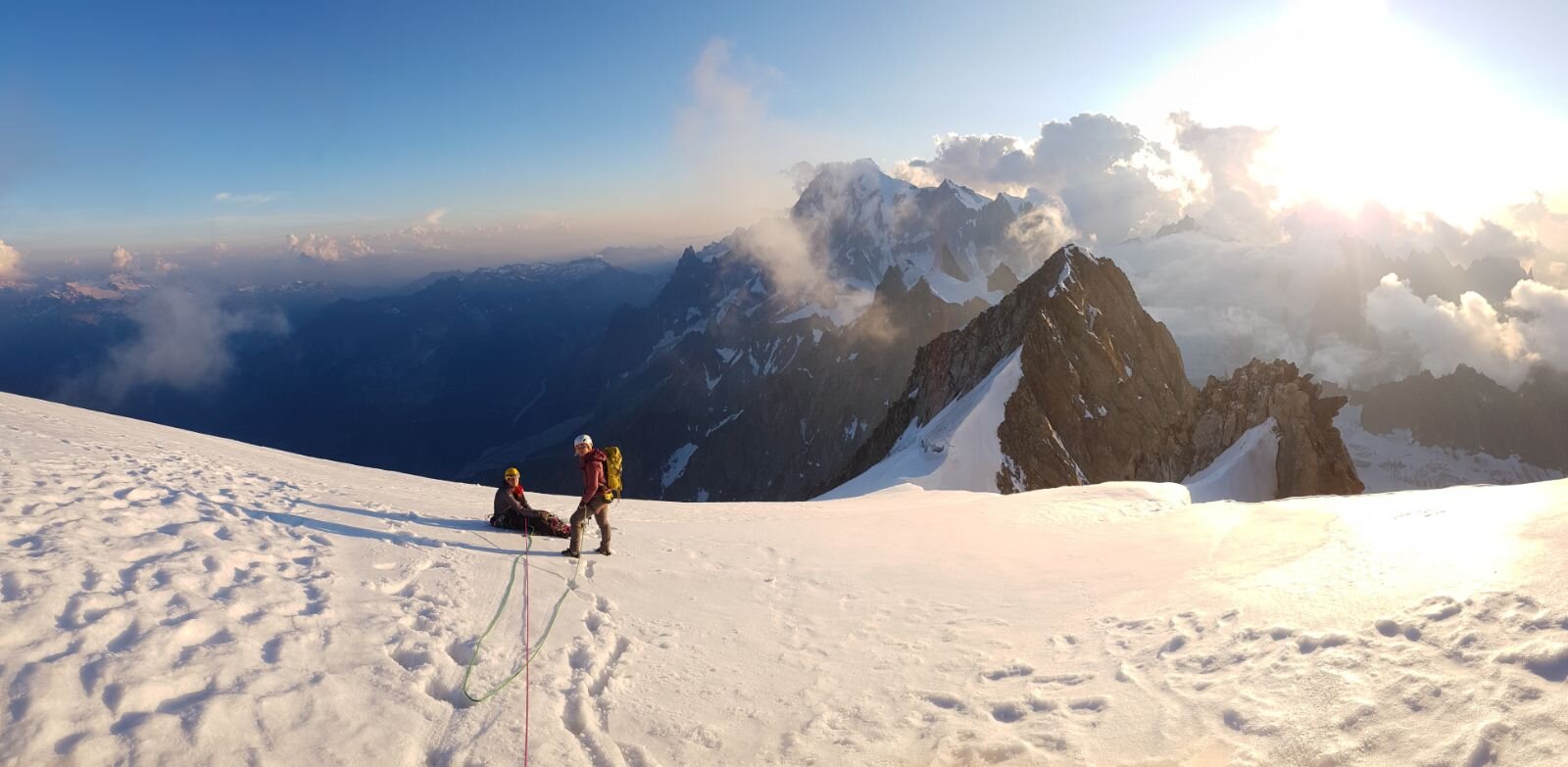  On top of the Grandes Jorrases. Credit Usdain Horthorn 