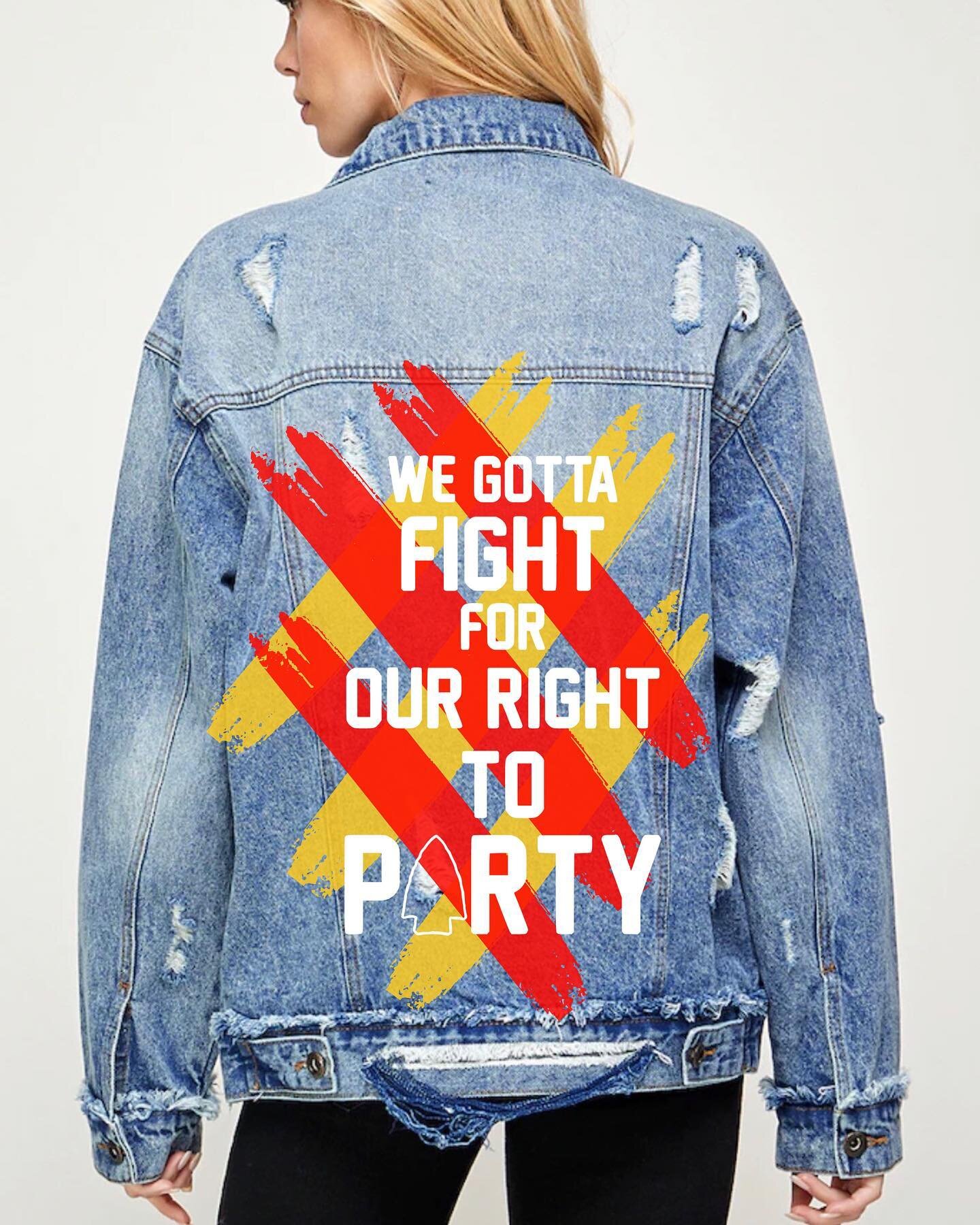 We are SO EXCITED to be bringing back our original &ldquo;Party&rdquo; jacket that put us on the map in KC! PLUS a new extra fun one❤️💛 

Shop via the link in our bio now to buy both!! 

#maddenim #maddenimkc #kcchiefs #denimjacket #chiefsapparel #k