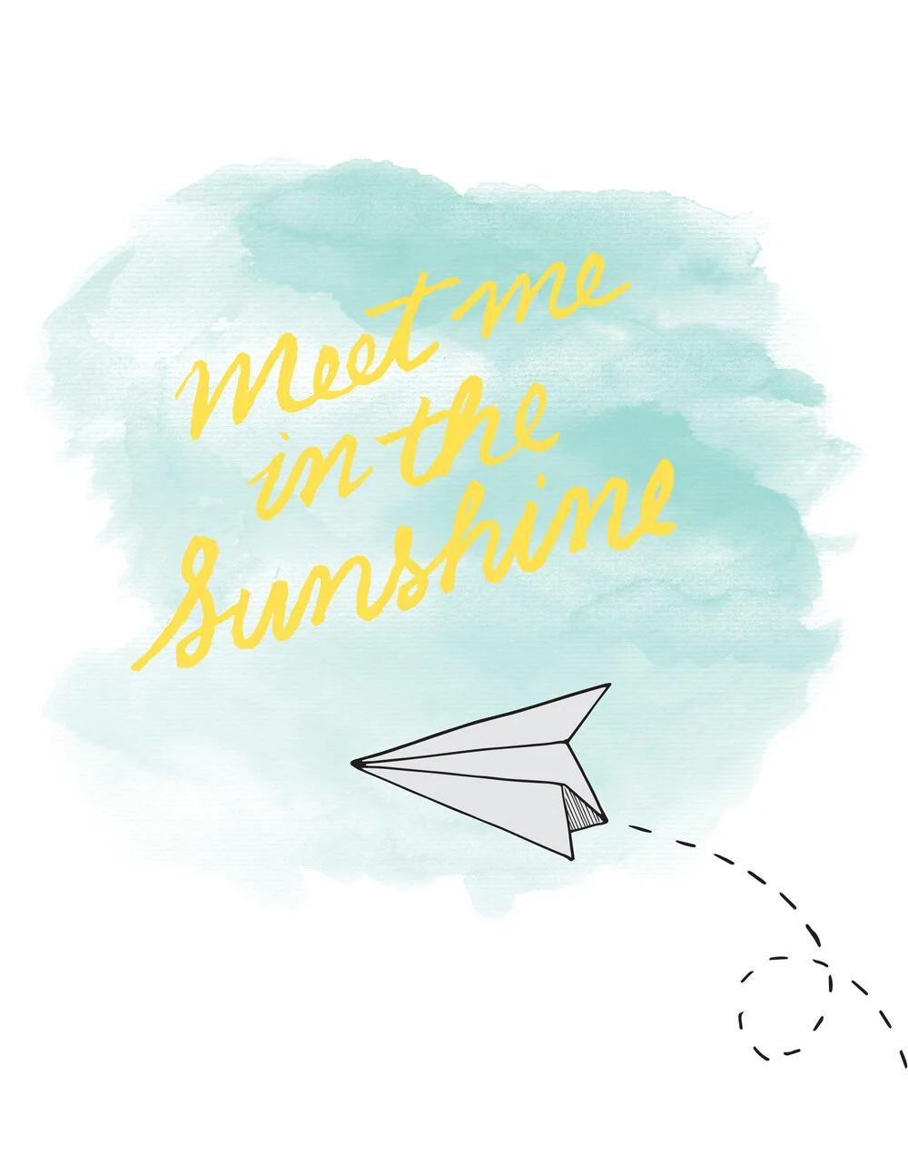 Meet Me in the Sunshine - Free Printable!
