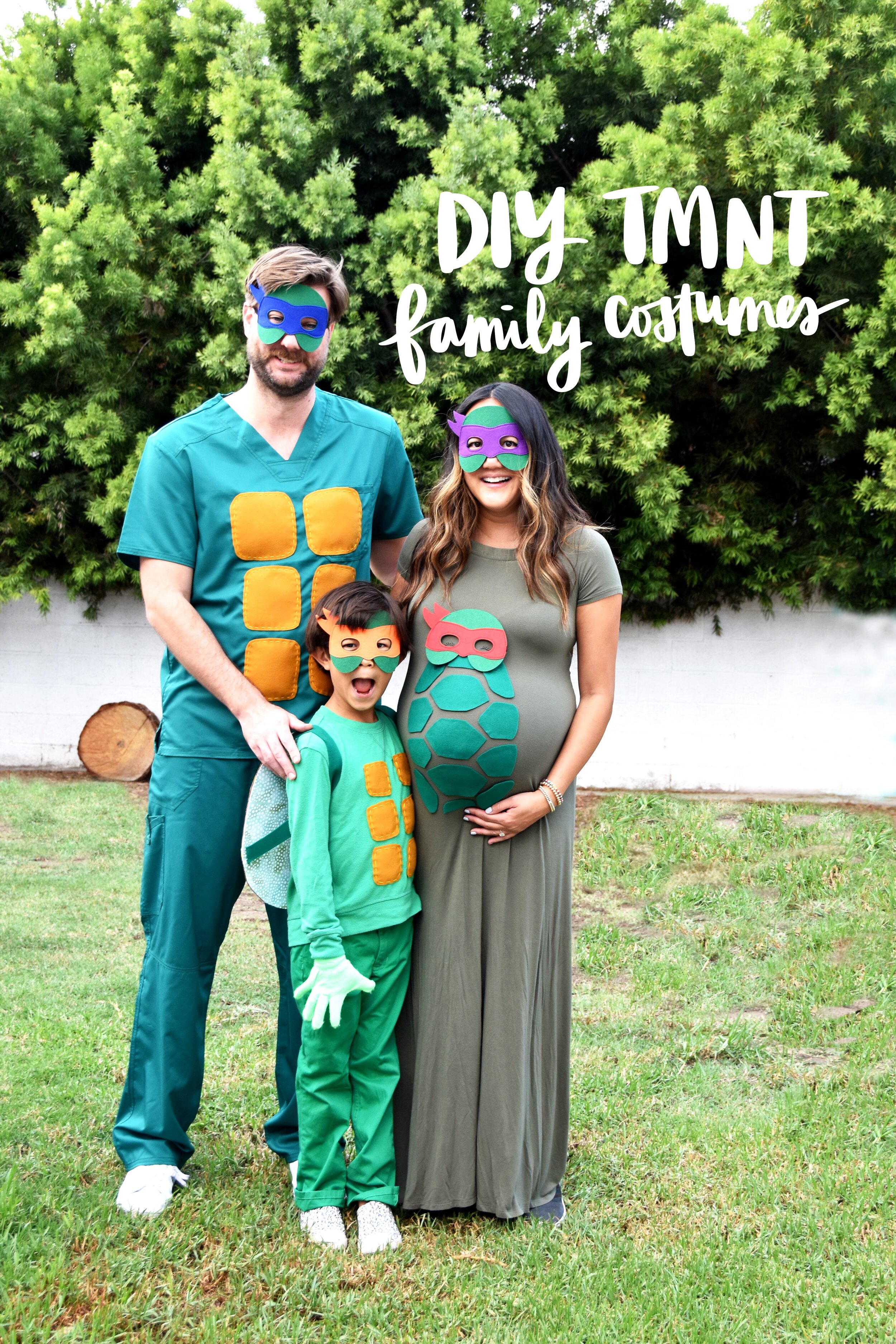Easy DIY TMNT Family Costumes — Amy Tangerine