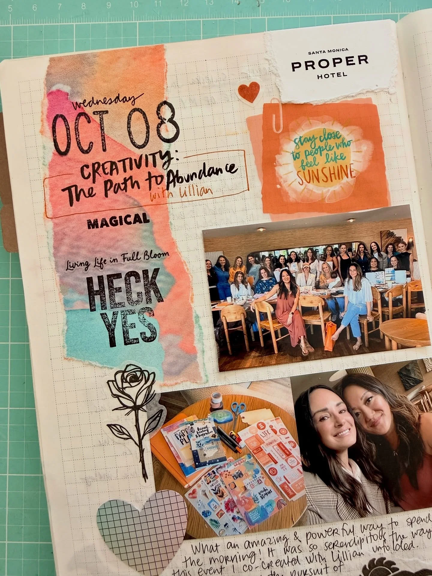 Watching hearts light up as they played with stickers felt so serendipitous 🧡

Every time women gather to create, something powerful happens. Co-creating this experience with the amazing @lillcohanzad reminded me that through connection, journaling 