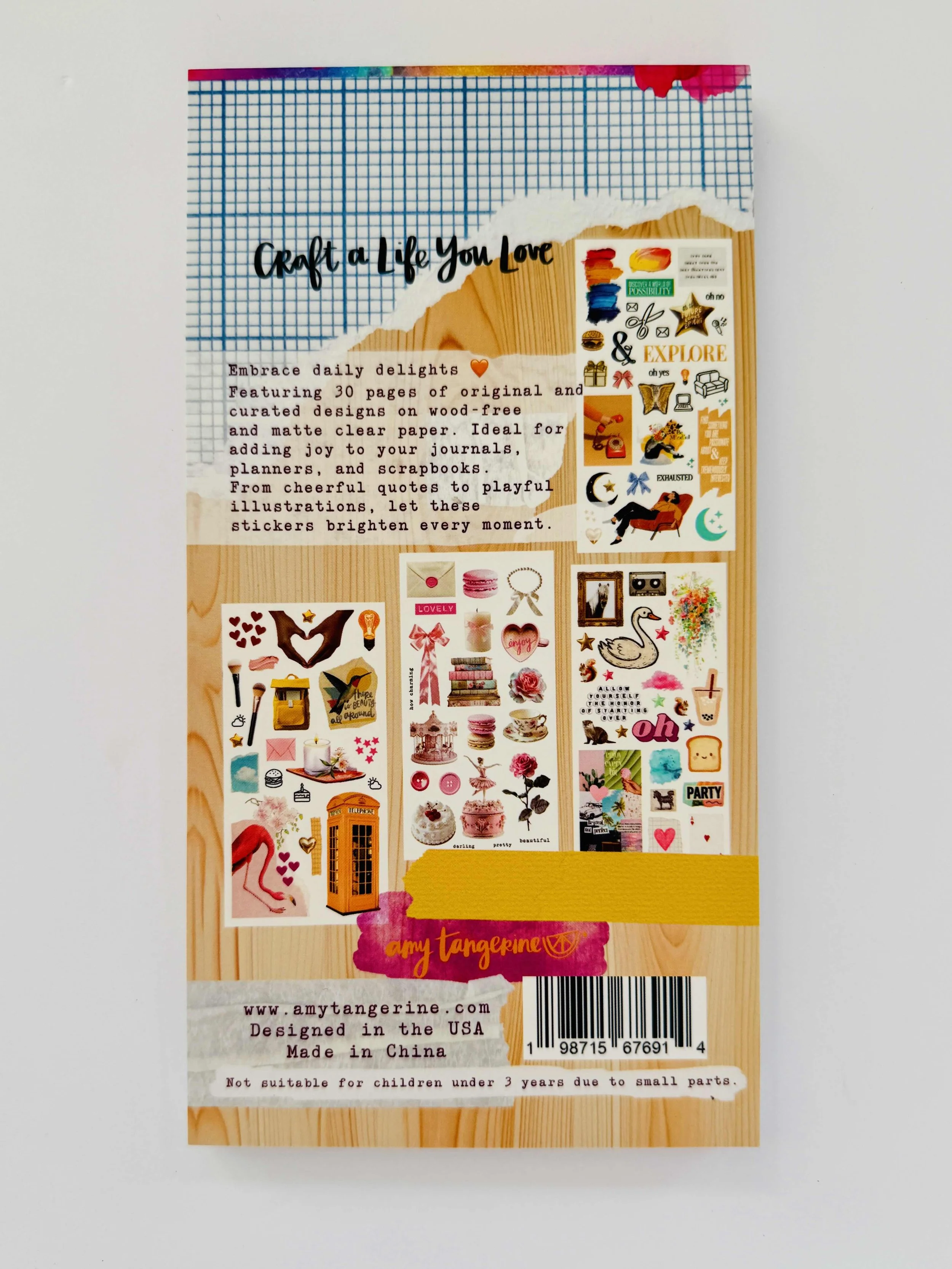 A Little Obsessed Junk Journal Sticker Book_coverback.jpeg