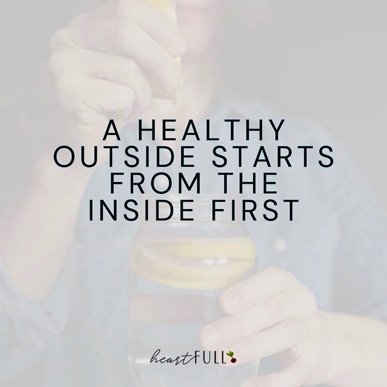A healthy outside begins from the inside first!⁣
⁣
This isn&rsquo;t new information.  We know that what we take in to our bodies, ultimately translates to how we feel and look on the outside. ✨⁣
⁣
When you&rsquo;re putting good stuff into your body y