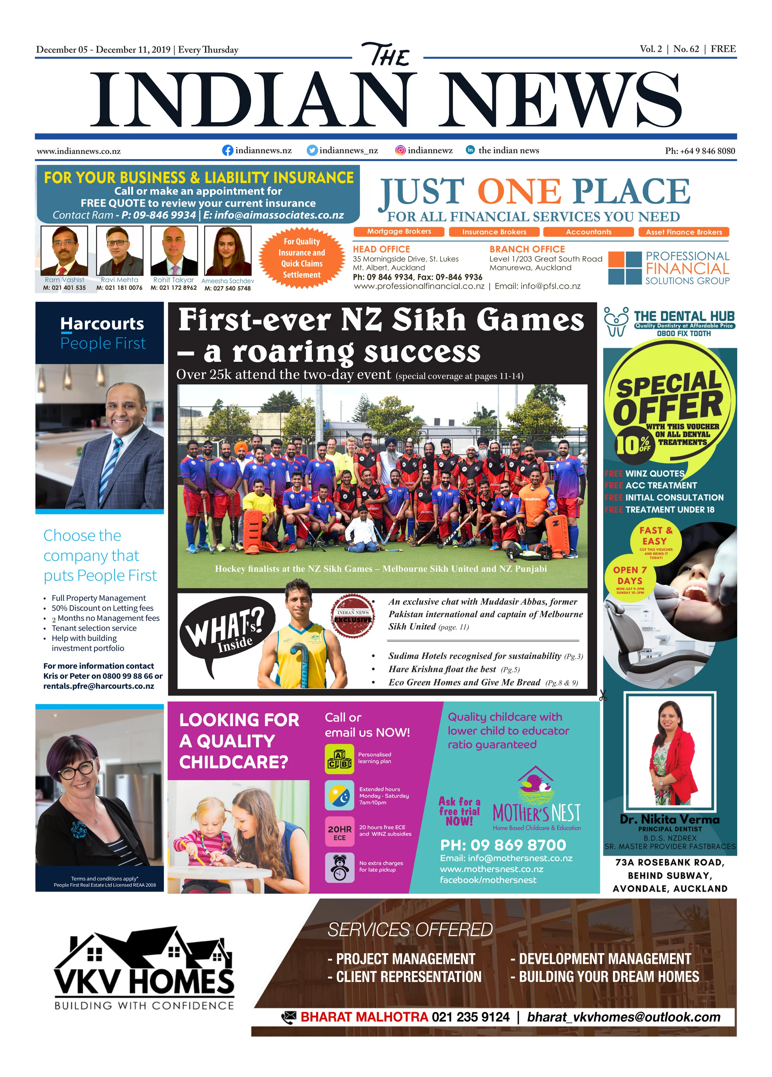 Issue 62, December 5 - December 11, 2019