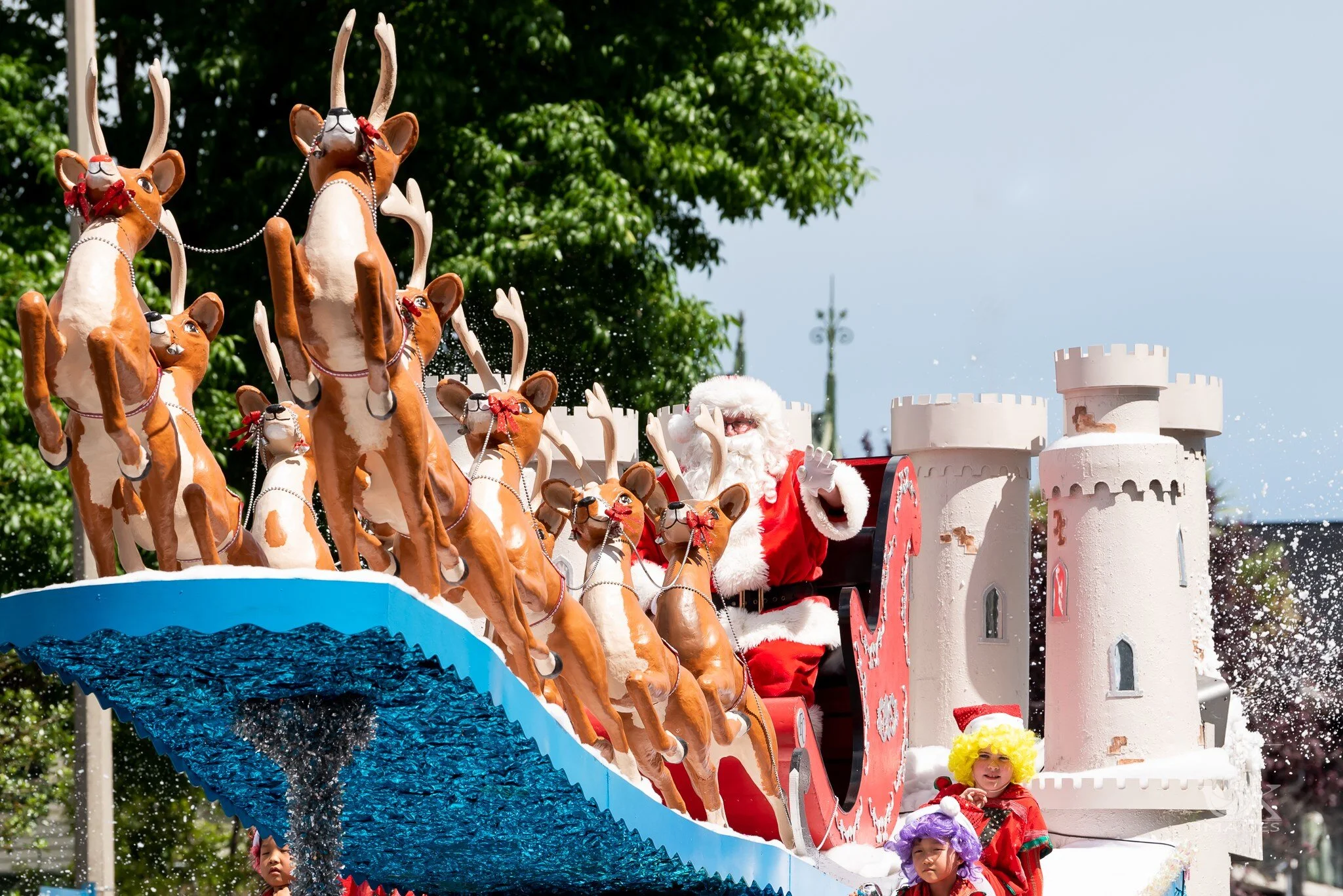 Santa comes to Christchurch