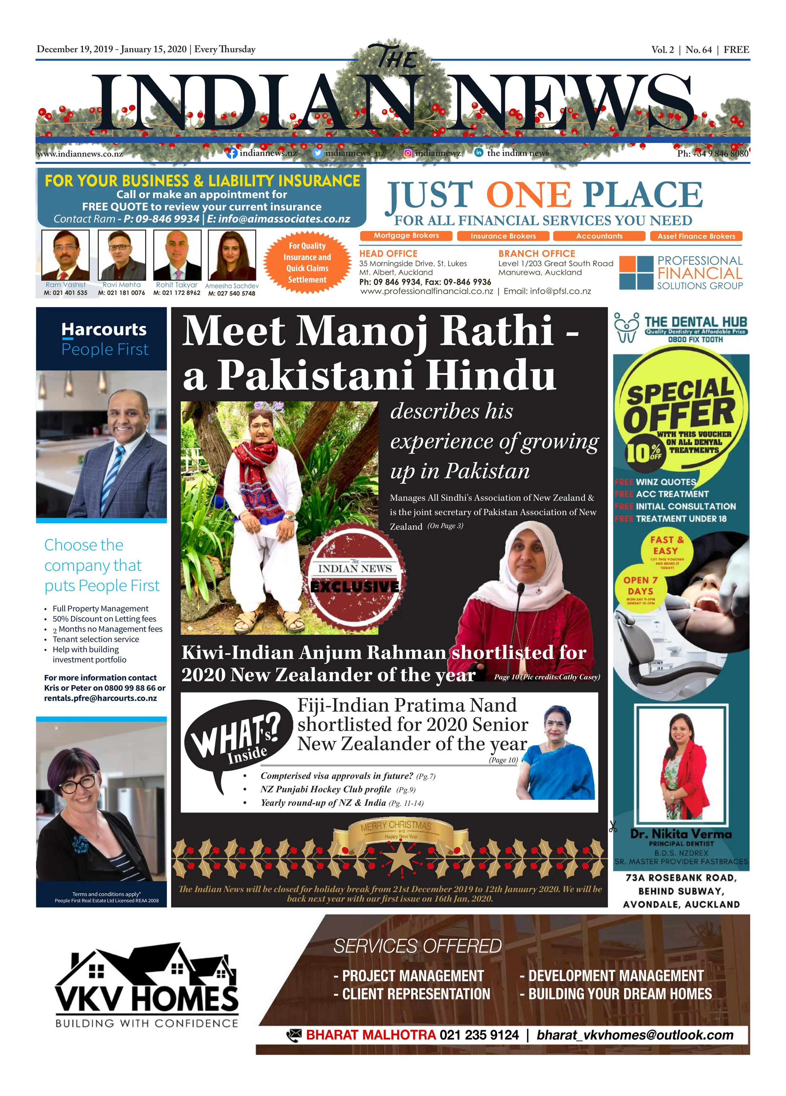 Issue 64, December 19 - January 15, 2019