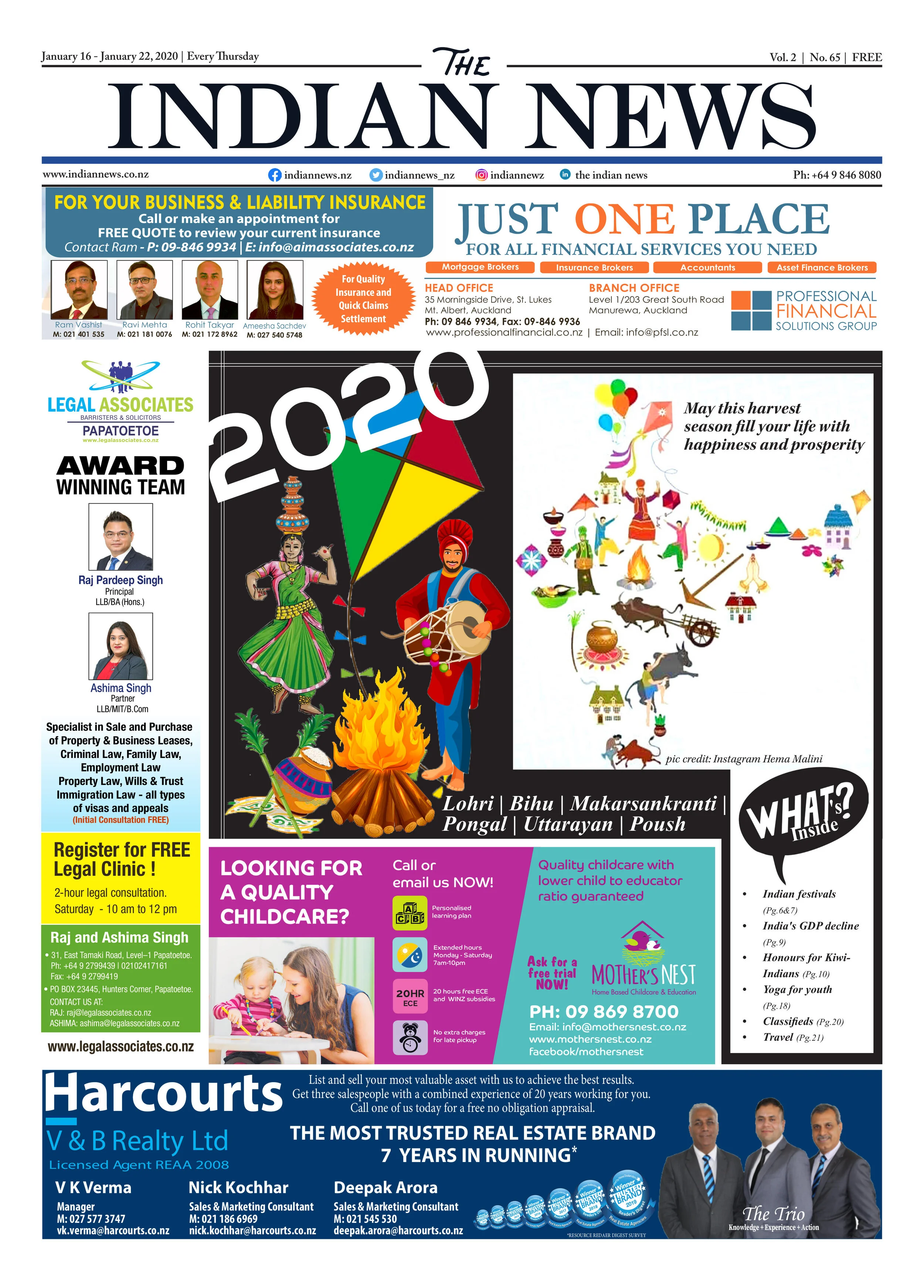 Issue 65, January 16 - January 22, 2020