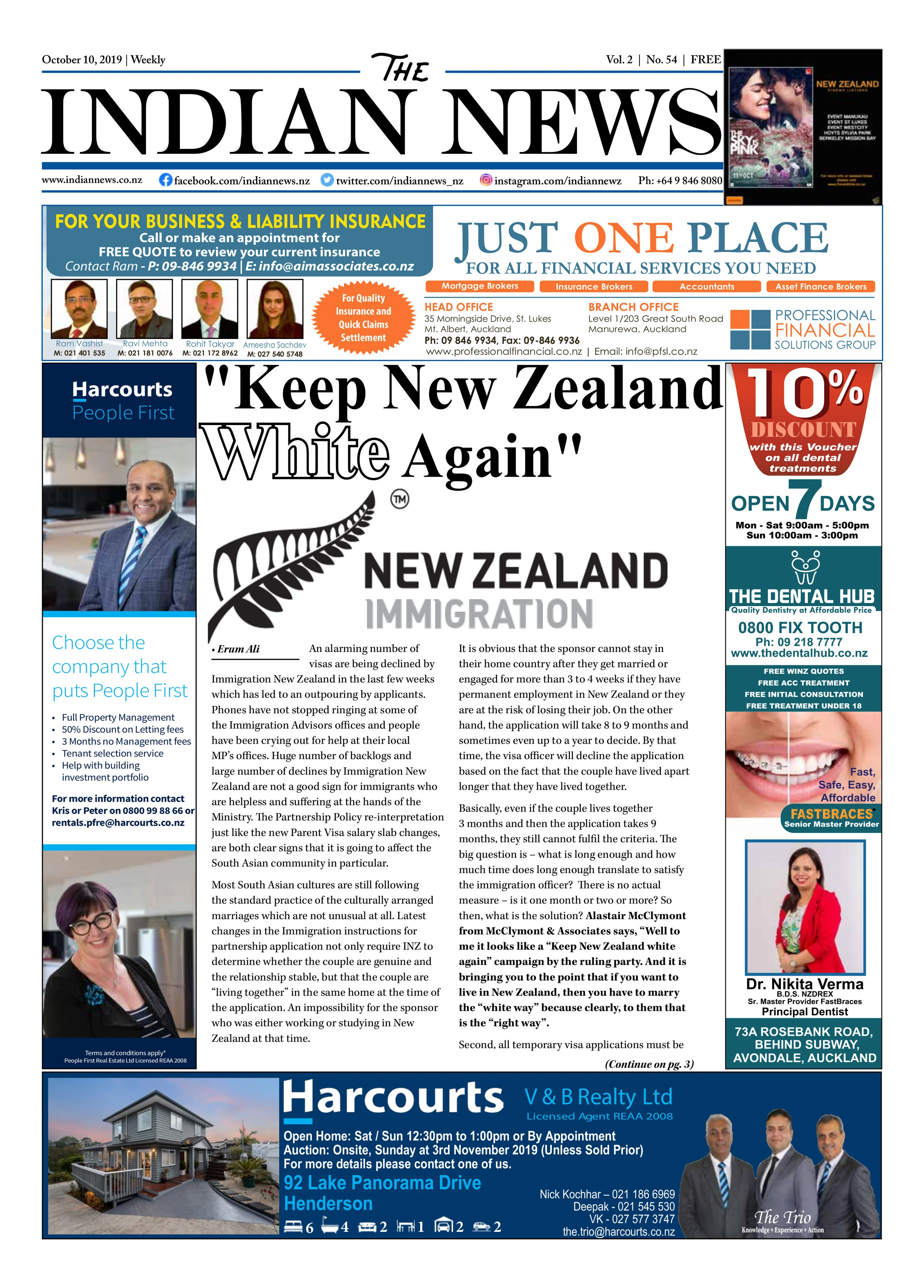 Issue 54, October 10, 2019