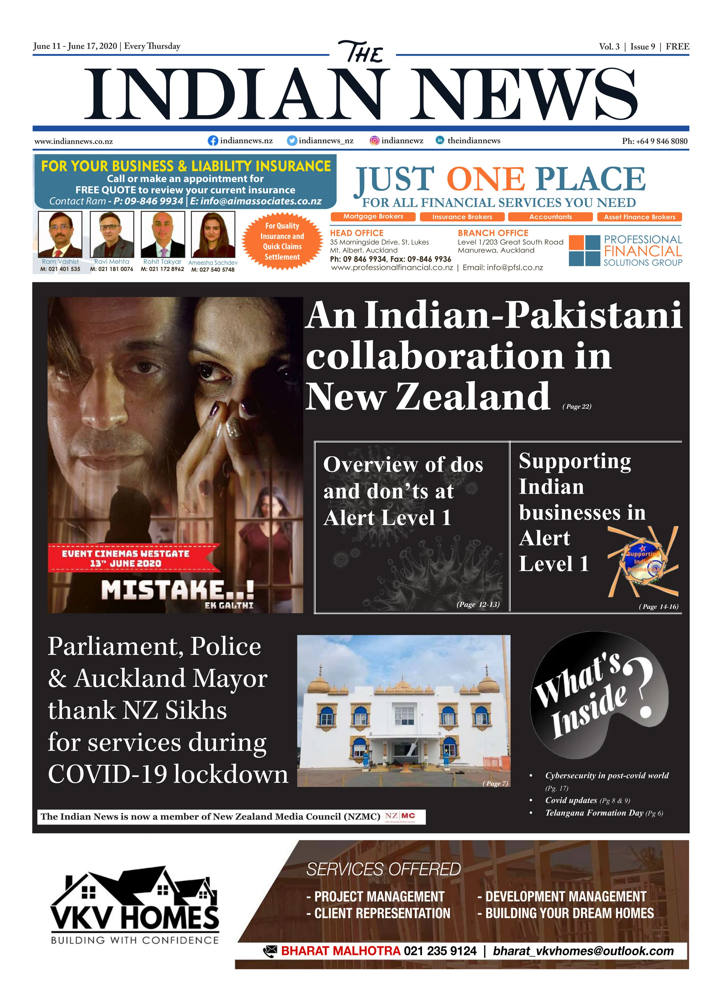 Volume 3 Issue 9, June 11 - June 17, 2020