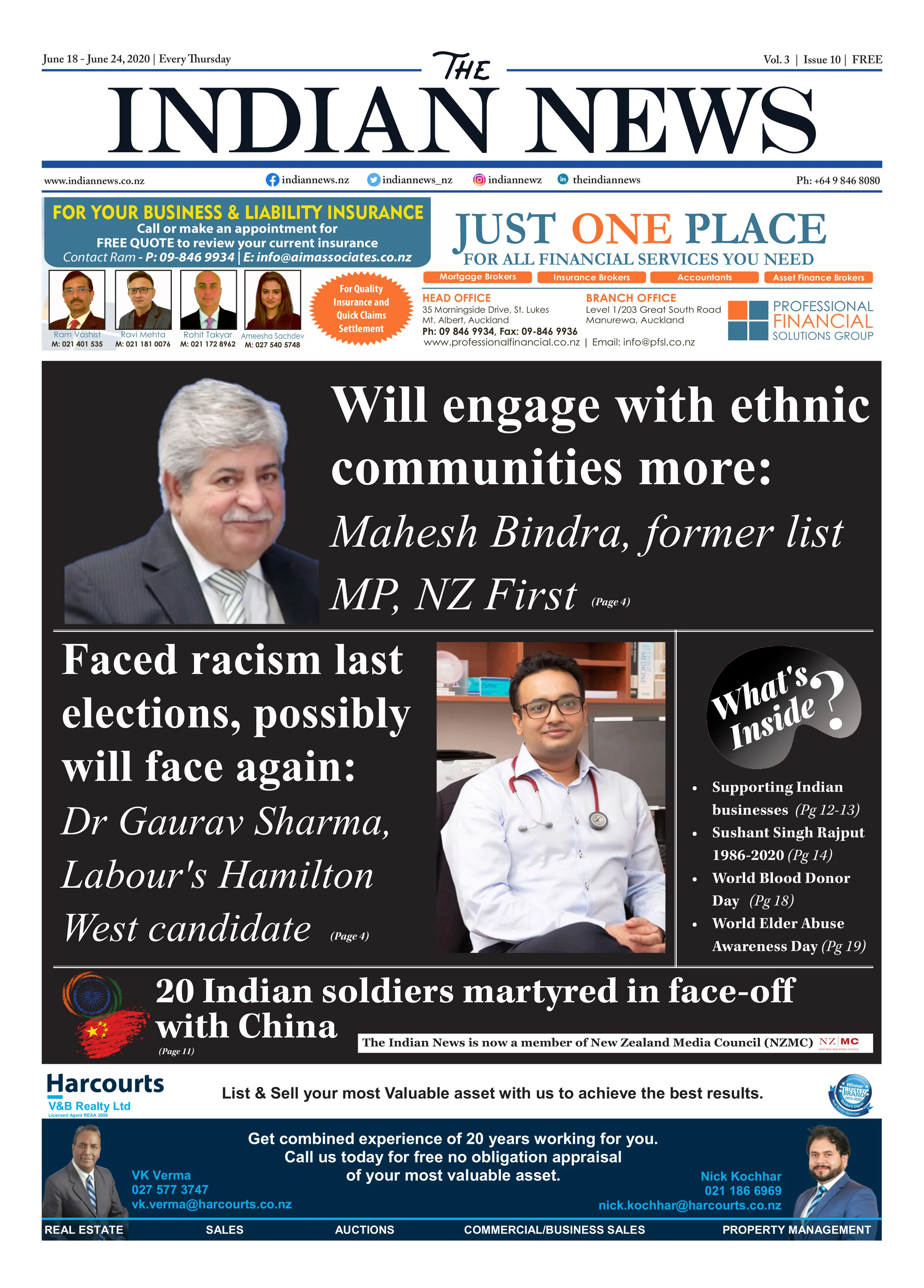 Volume 3 Issue 10, June 18 - June 24, 2020