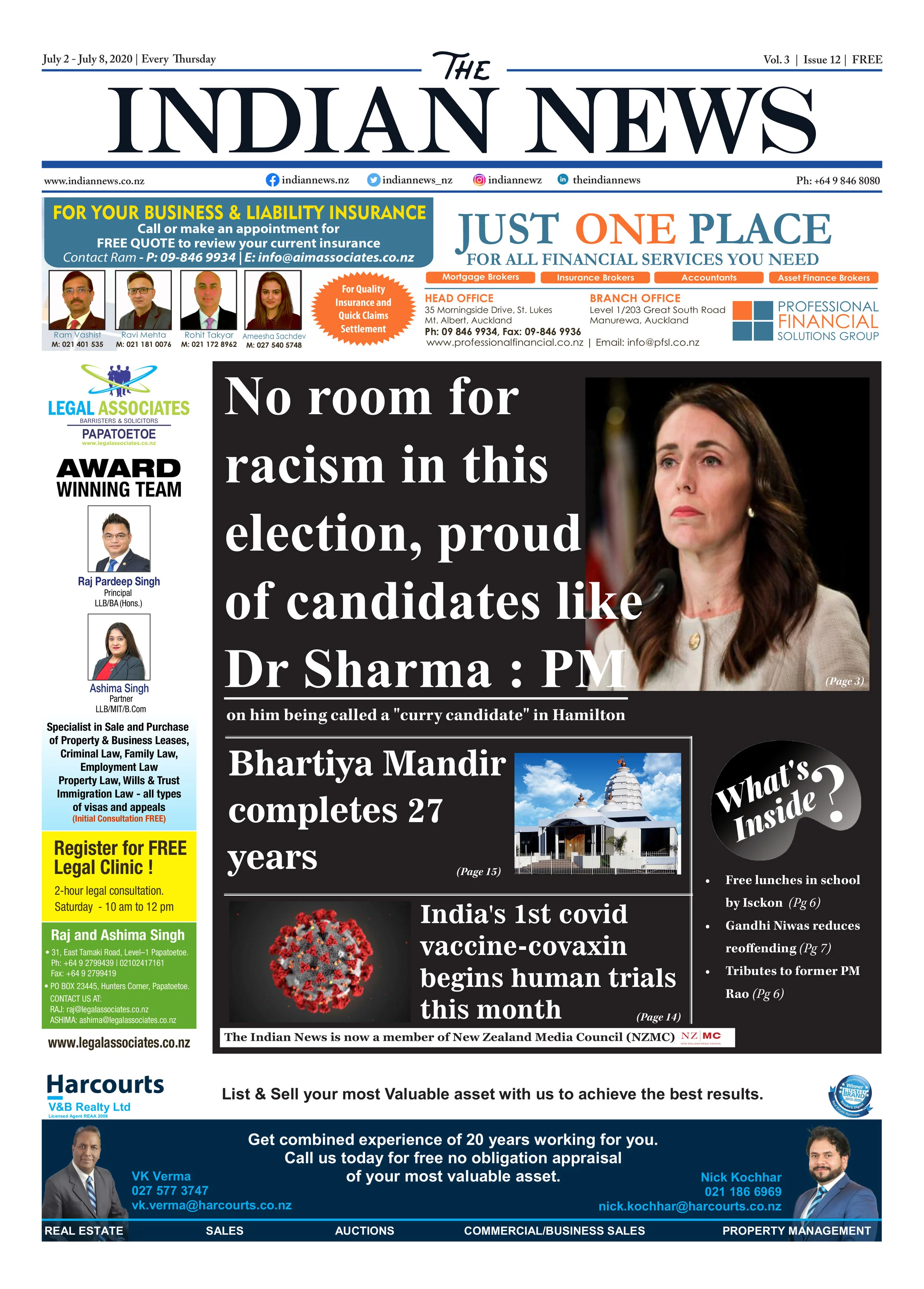 Volume 3 Issue 12, July 2 - July 8, 2020