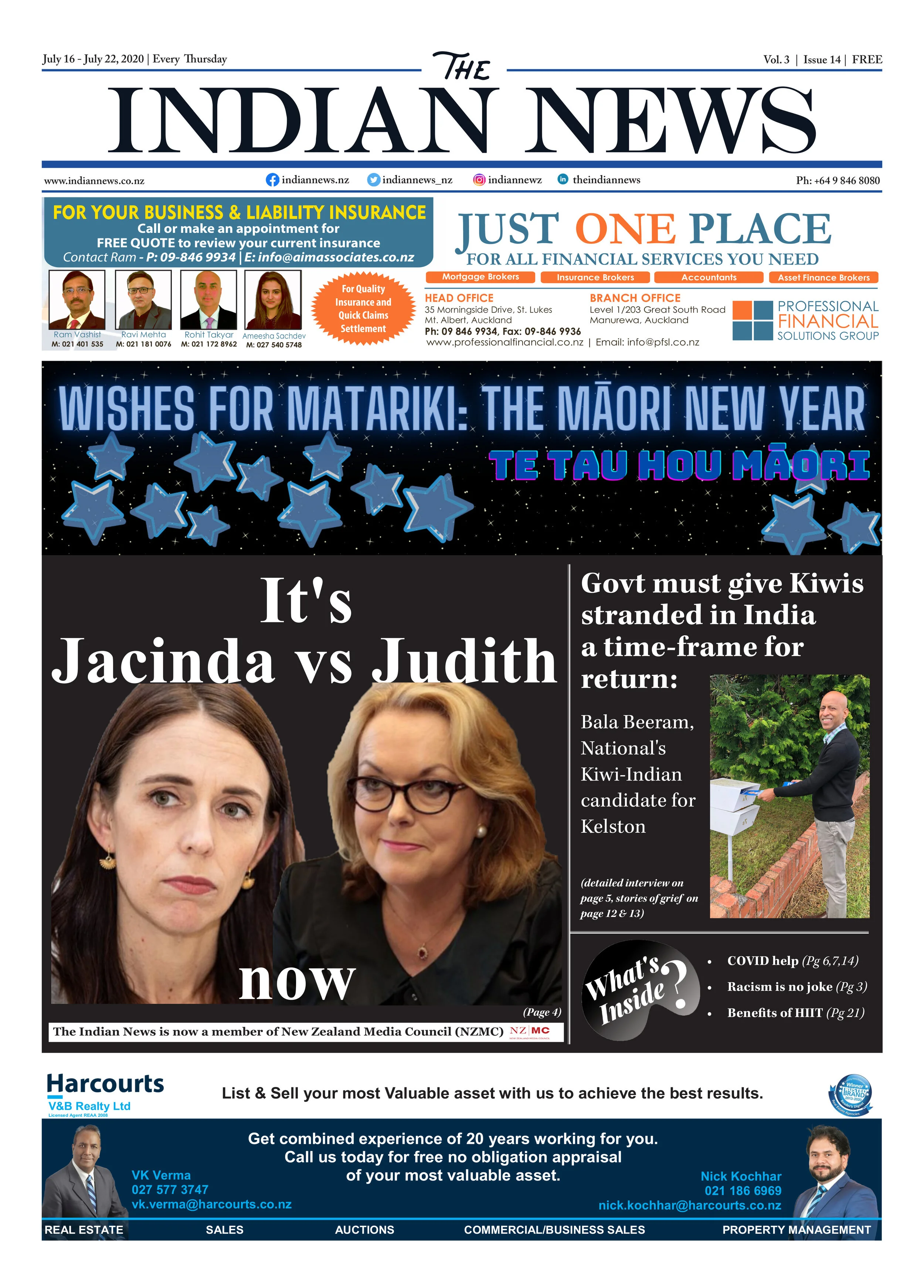 Volume 3 Issue 14, July 16 - July 22, 2020