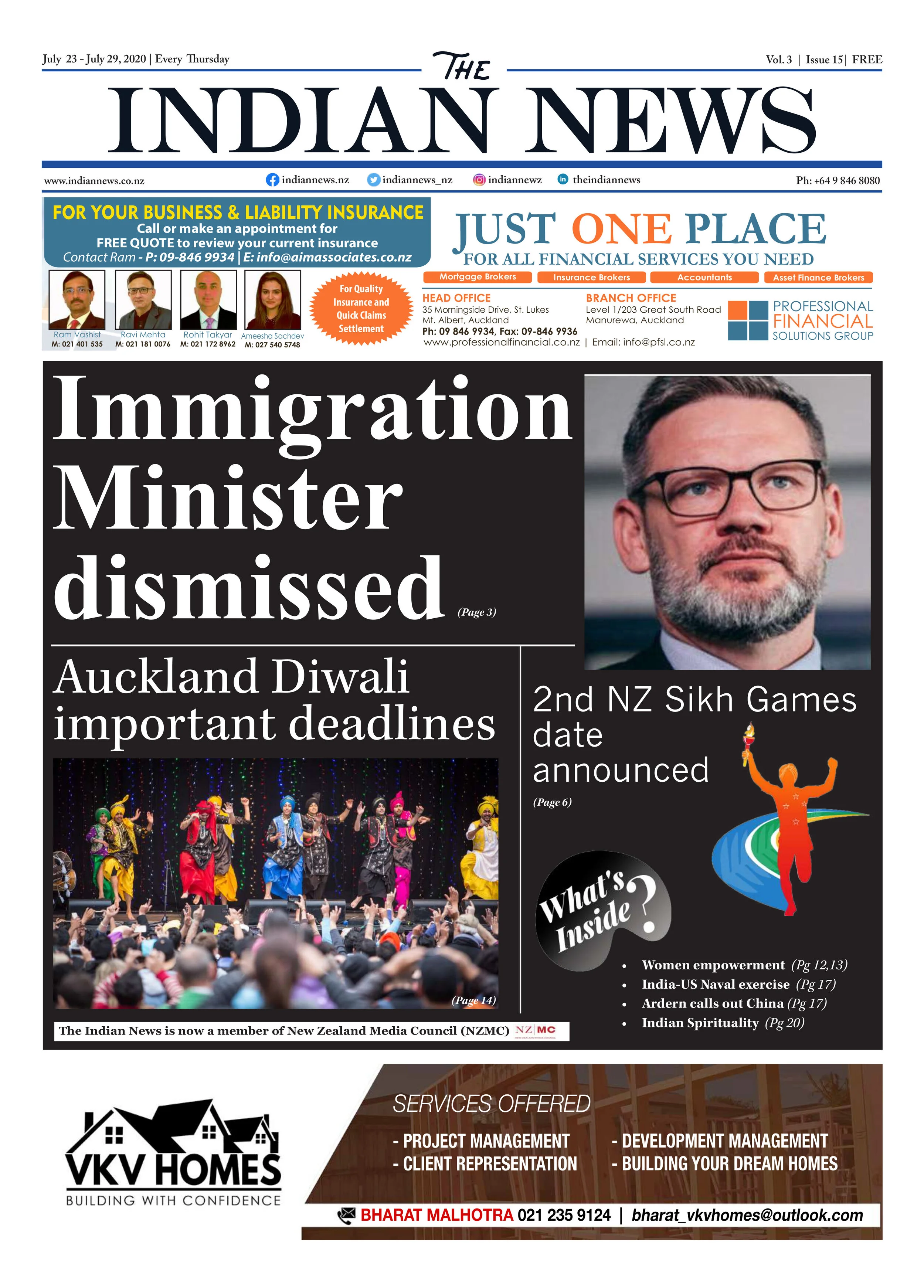 Volume 3 Issue 15, July 23 - July 29, 2020