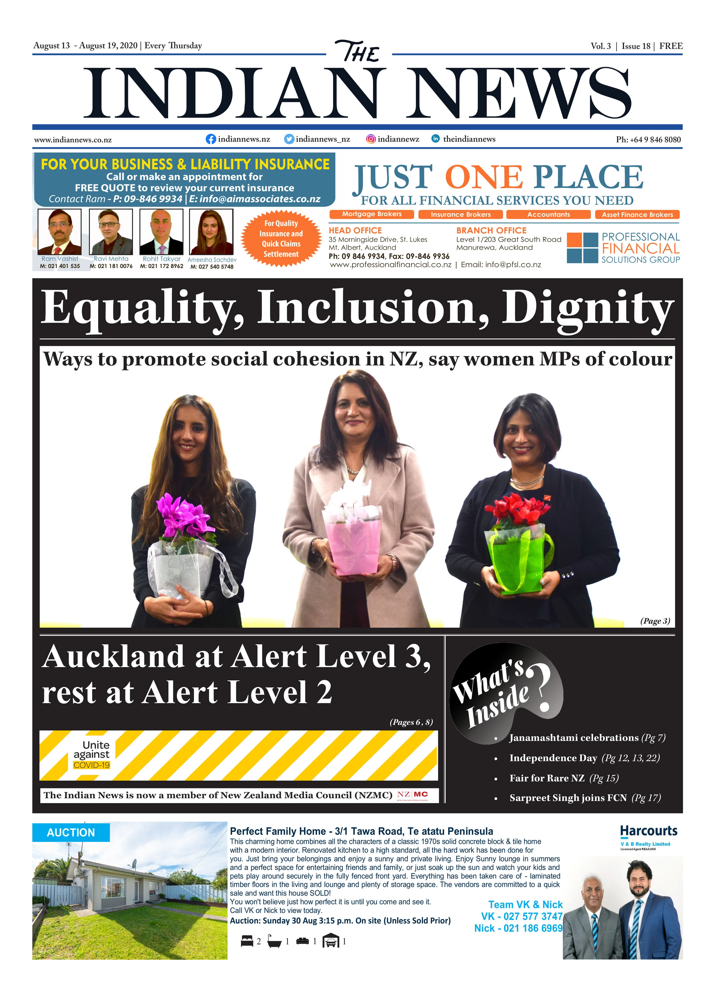 Volume 3 Issue 18, August 13 - August 19, 2020