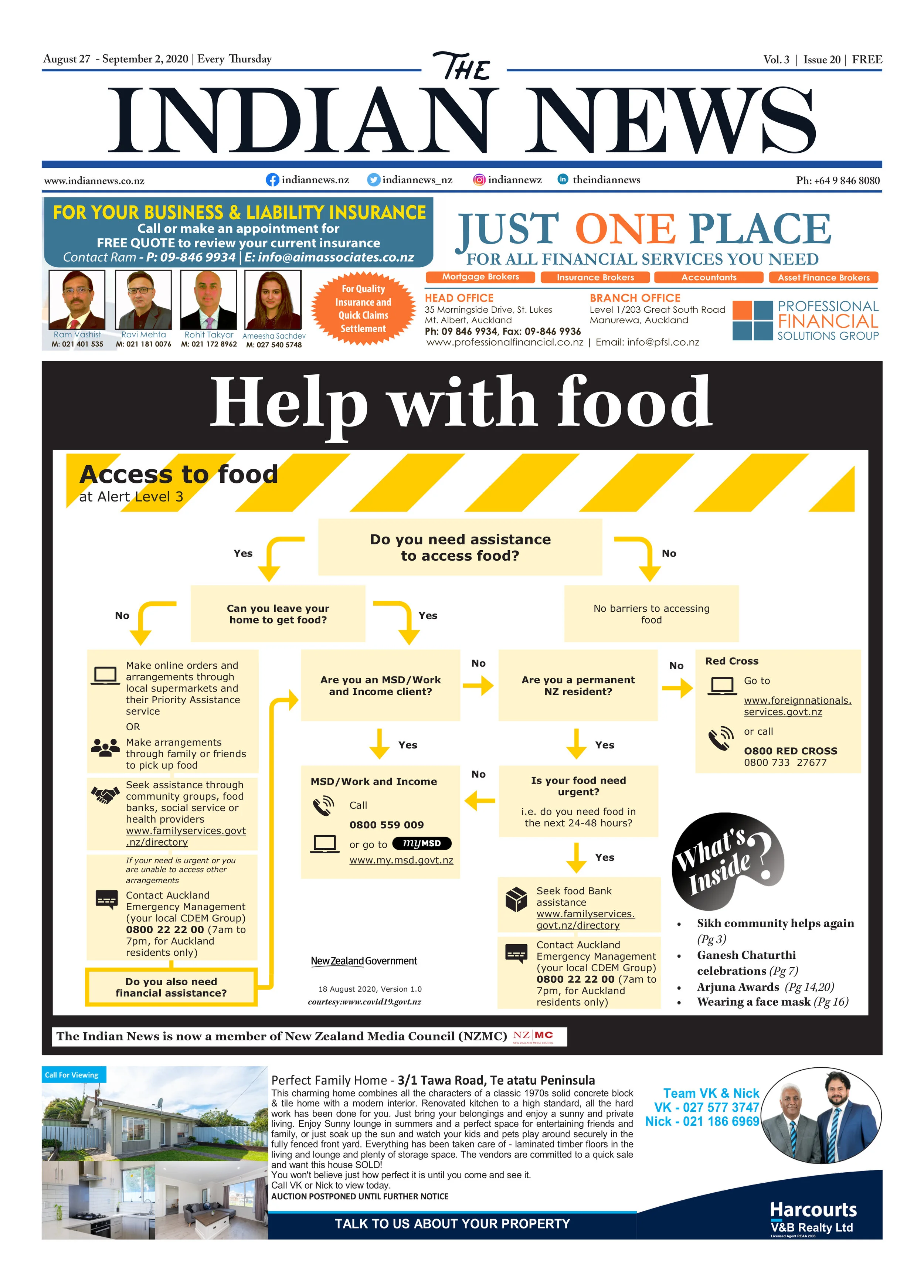 Volume 3 Issue 20, August 27 - September 2, 2020