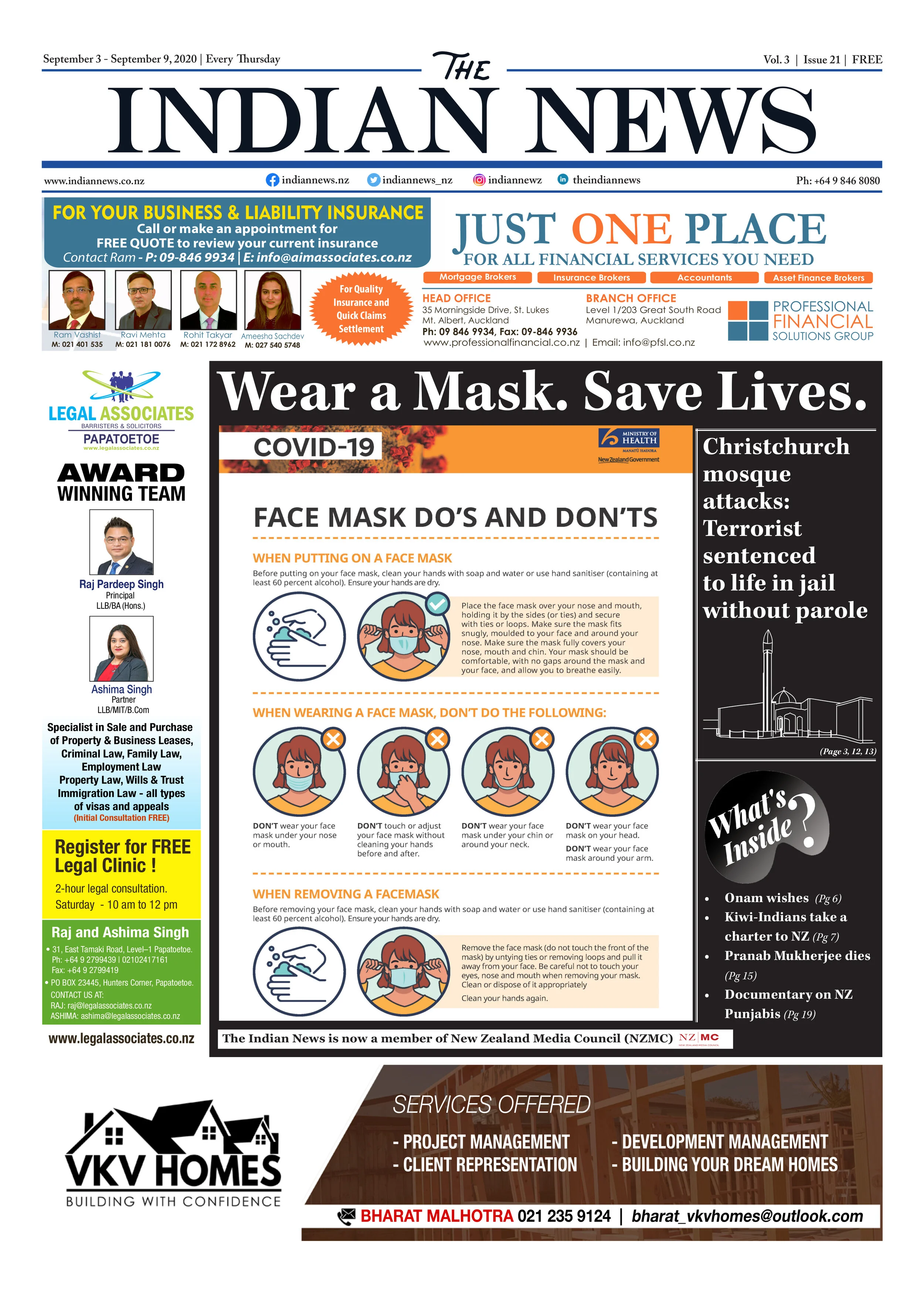 Volume 3 Issue 21, September 3 - September 9, 2020