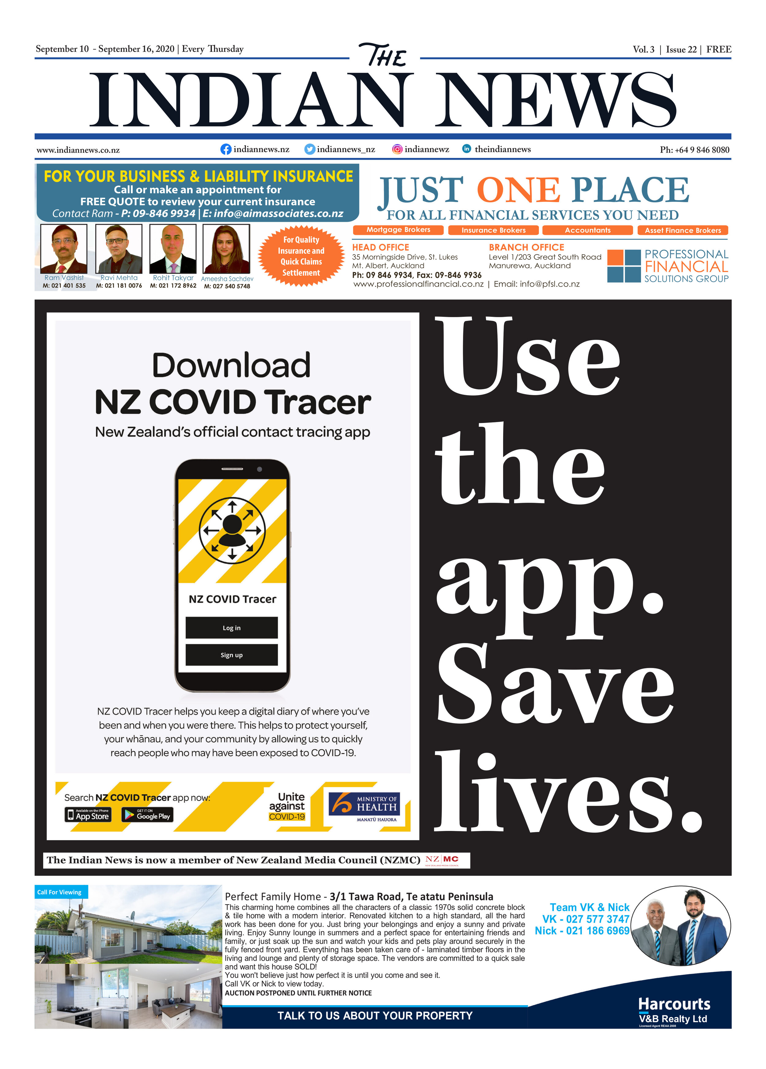 Volume 3 Issue 22, September 10 - September 16, 2020