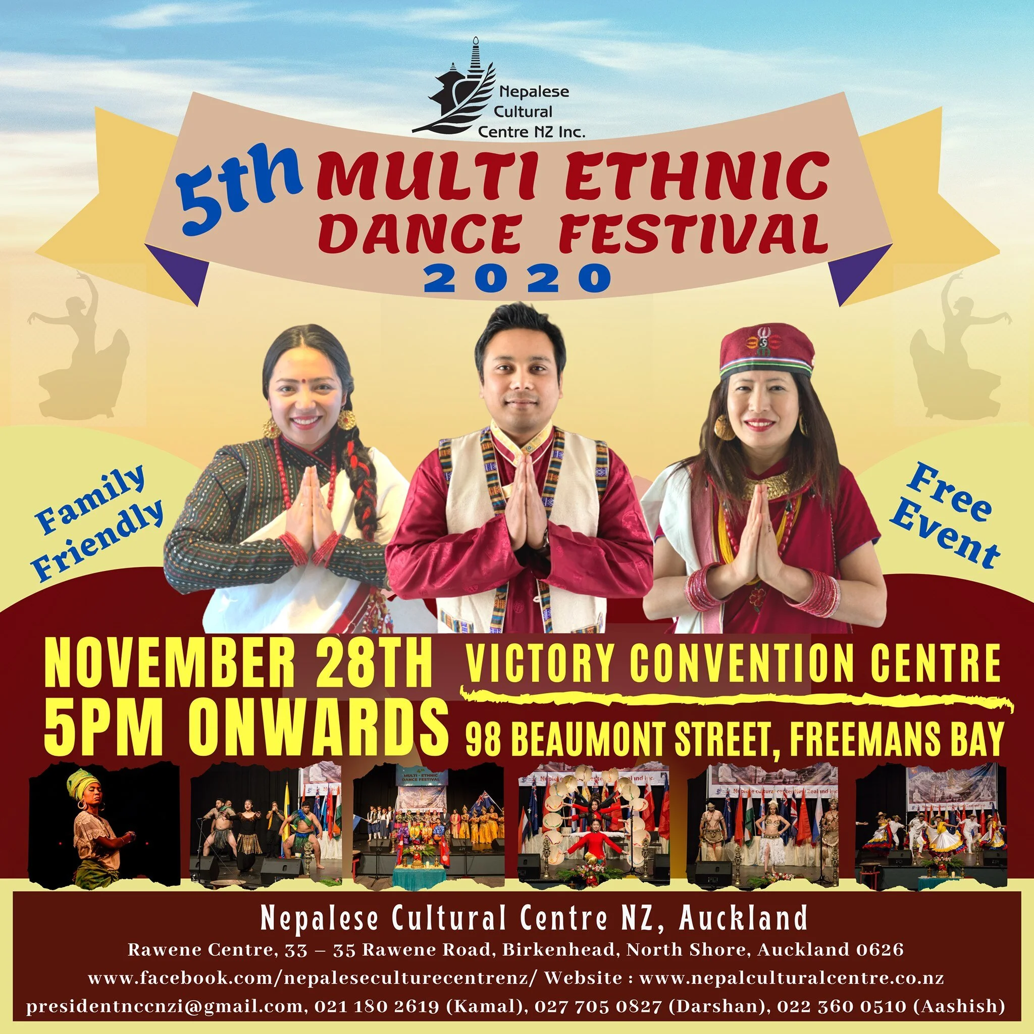 Nepalese Cultural Centre New Zealand Inc. organises 5th Multi-Ethnic Dance Festival 2020 in Auckland
