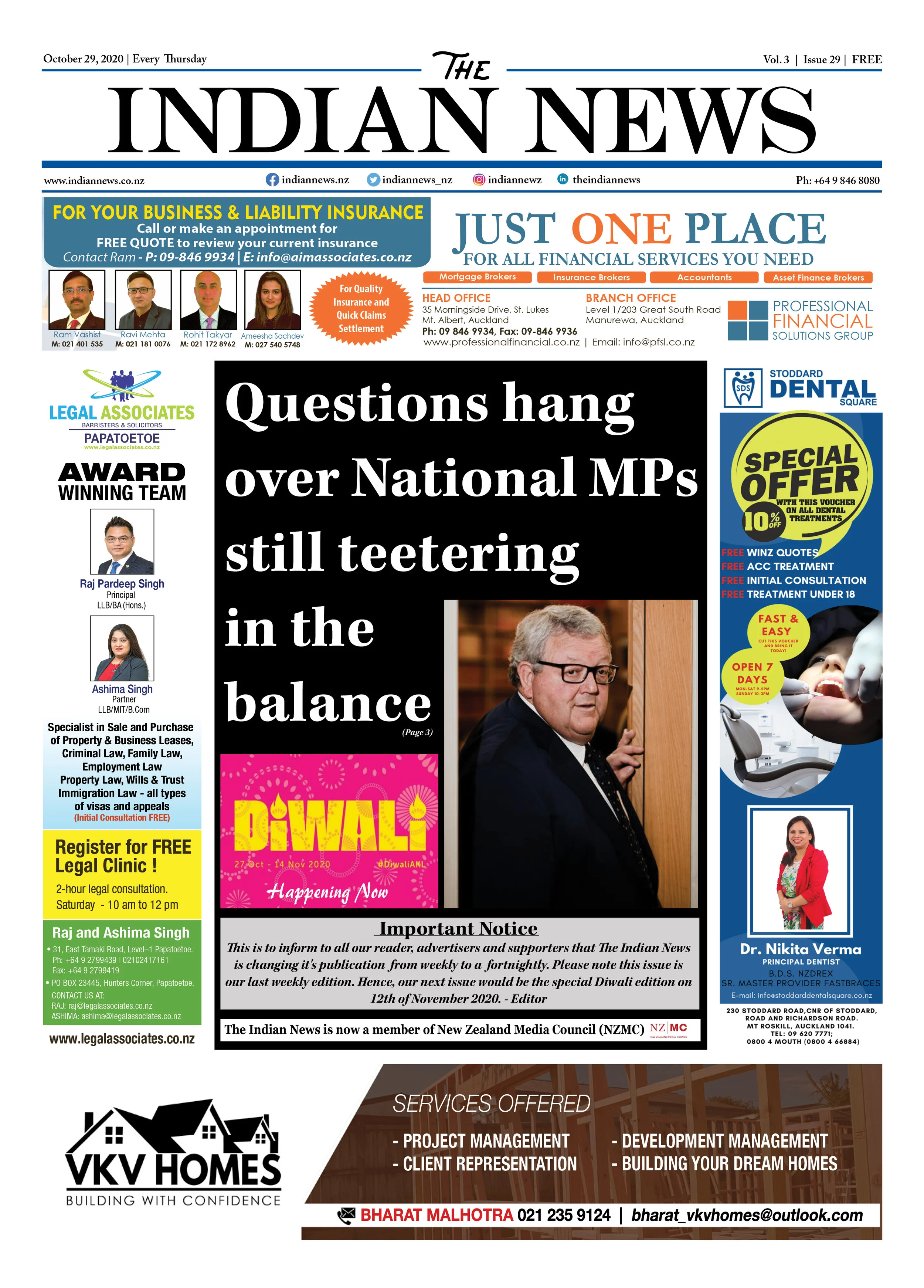 Volume 3 Issue 29, October 29, 2020