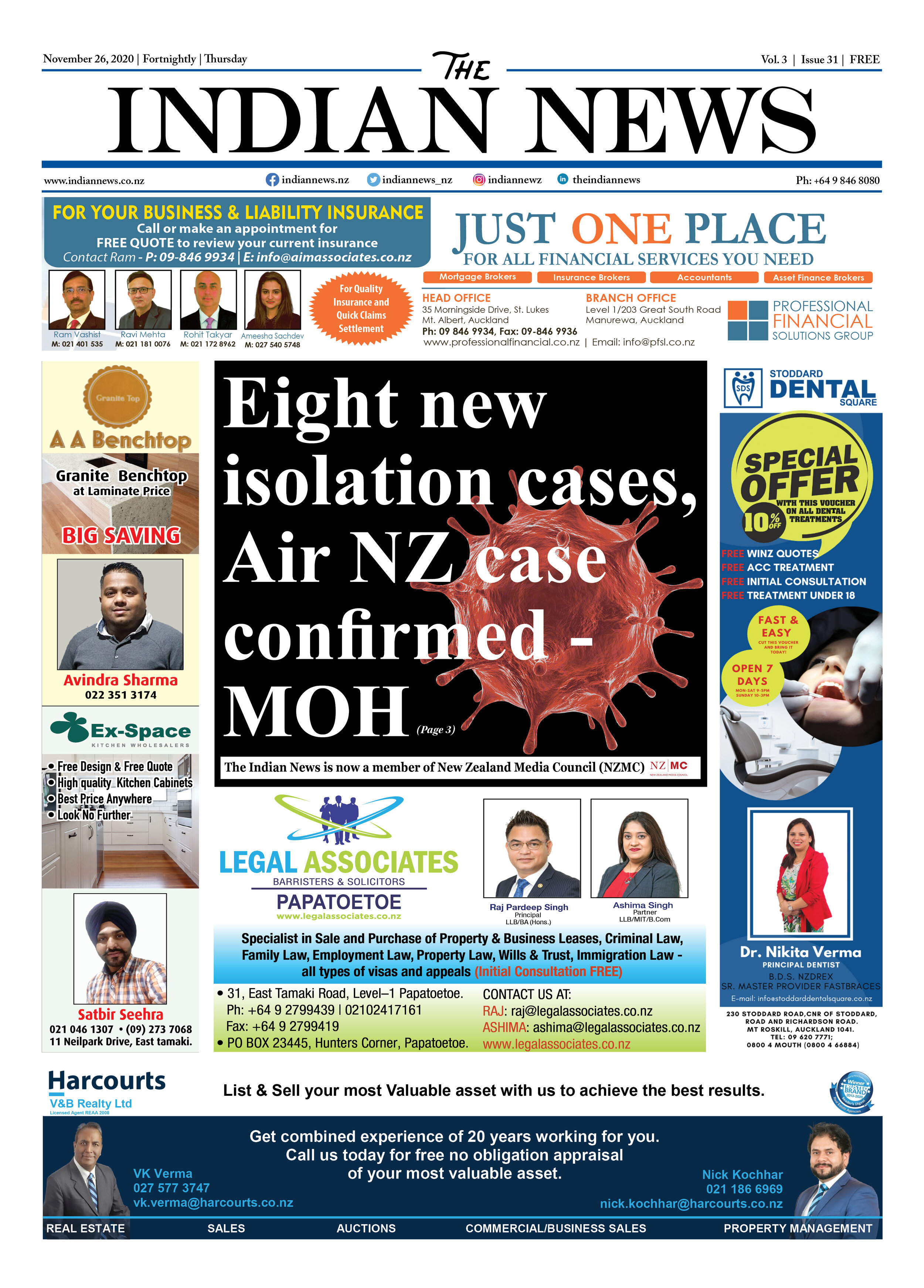 Volume 3 Issue 31, November 26, 2020