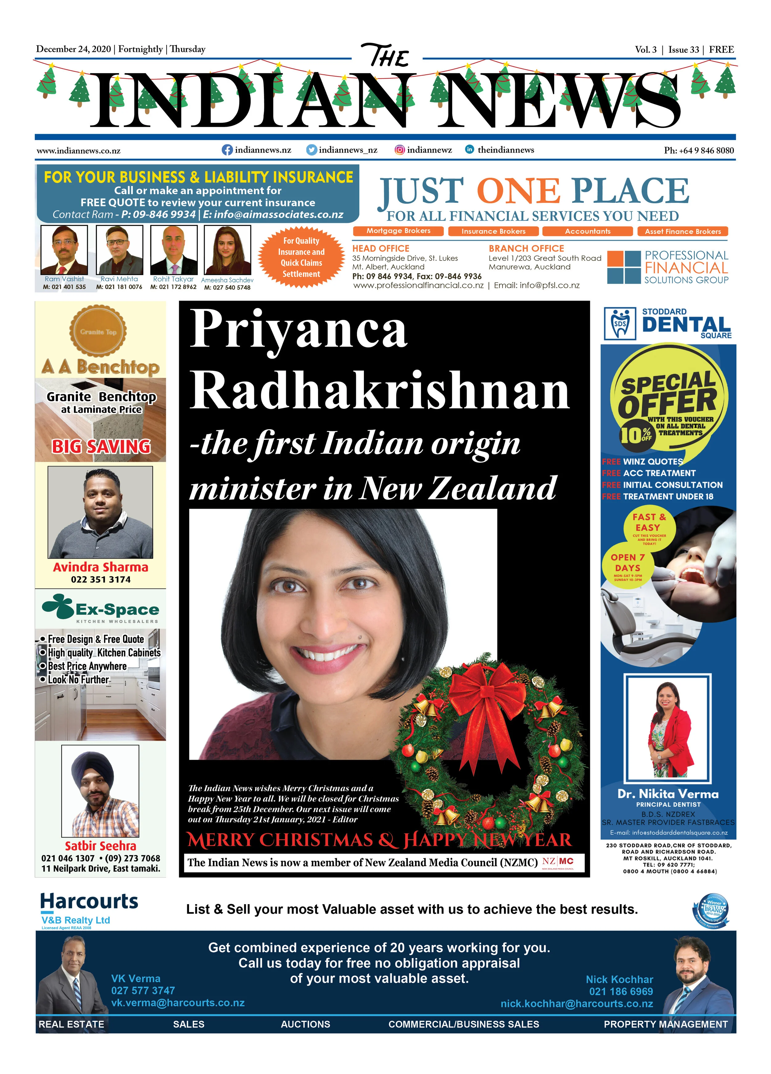 Volume 3 Issue 33, December 24, 2020